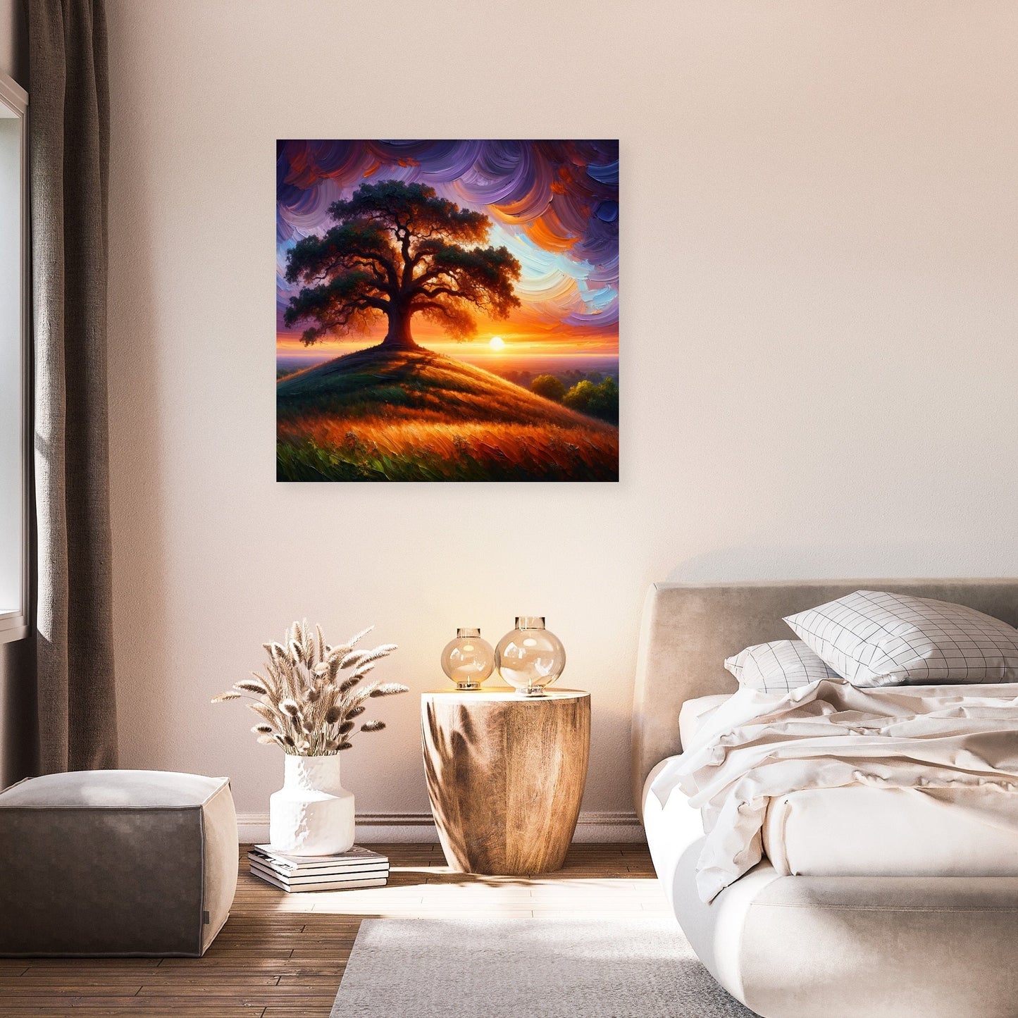 Sunset Oak Canvas