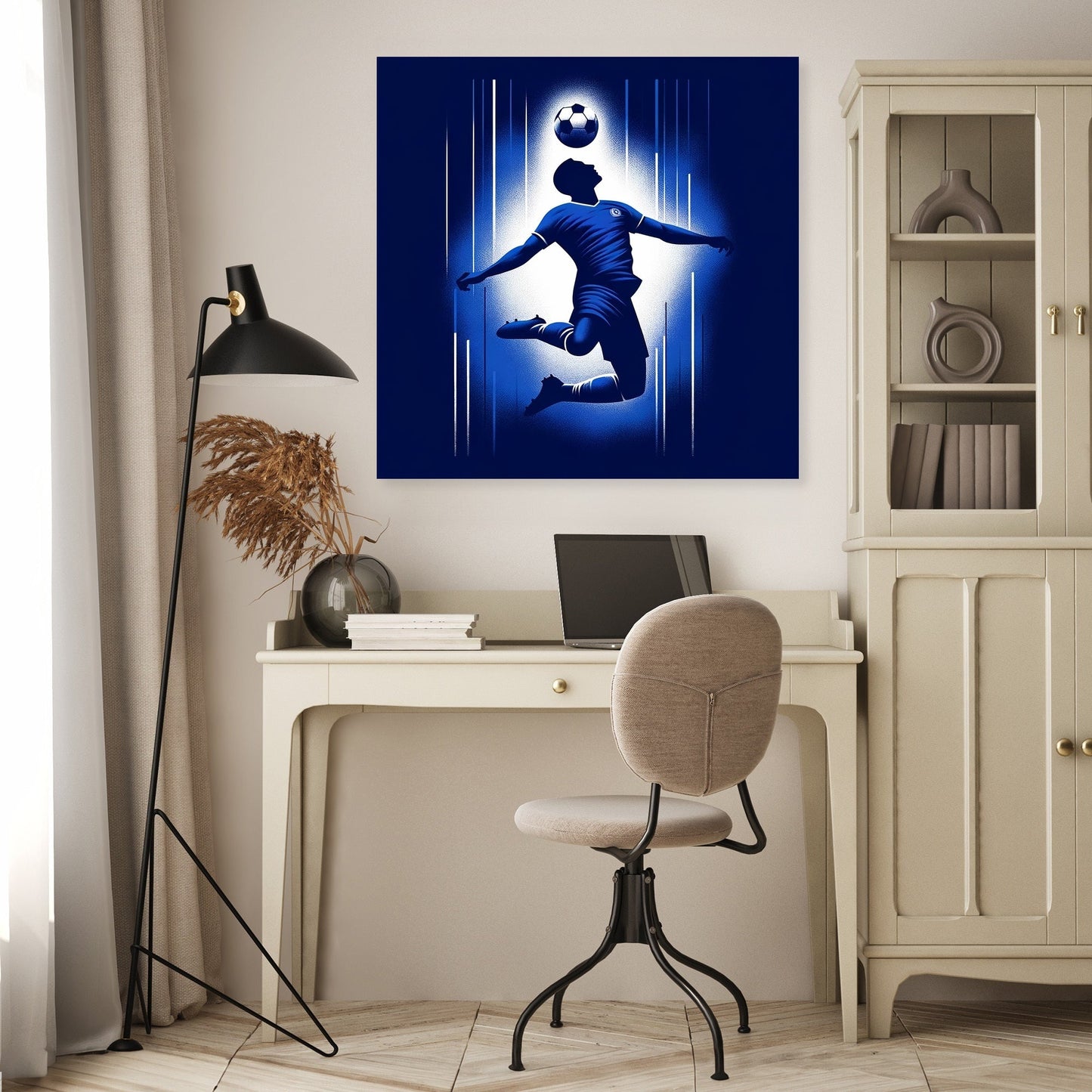 London Blue Header Canvas