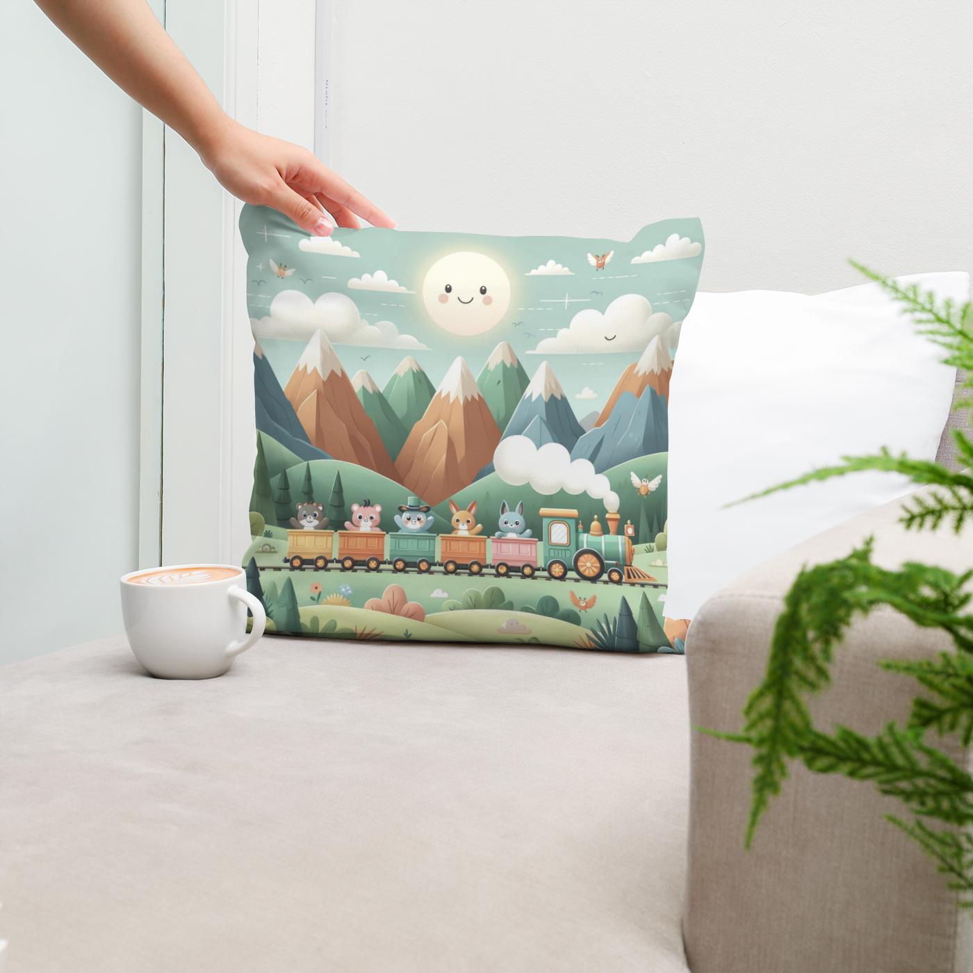 Mountain Express Cotton Cushion