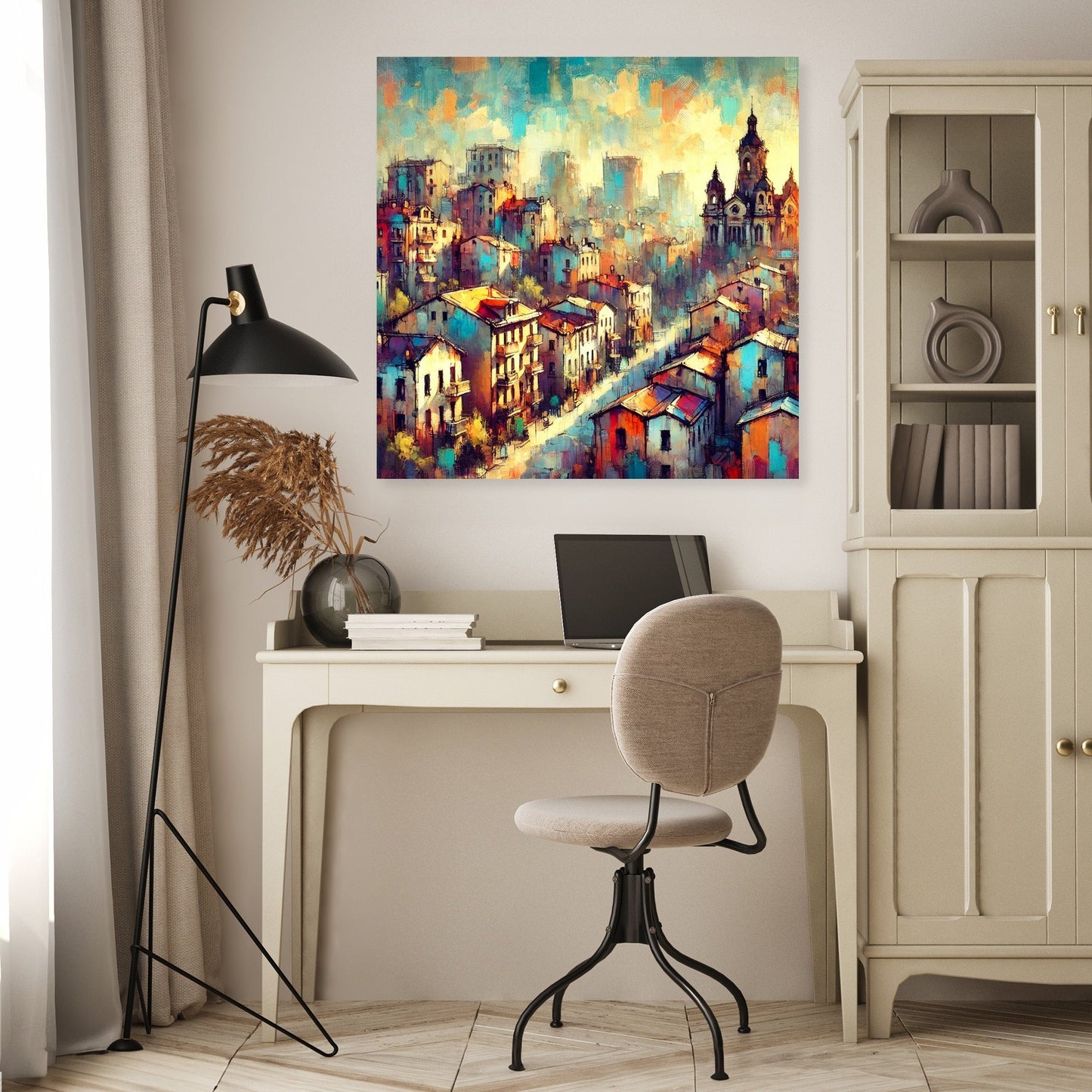 Sunrise Cityscape Canvas