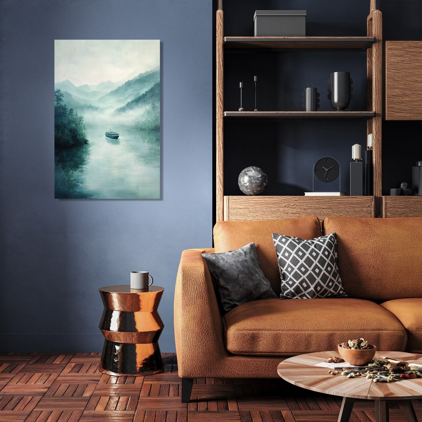 Misty Ferry Canvas