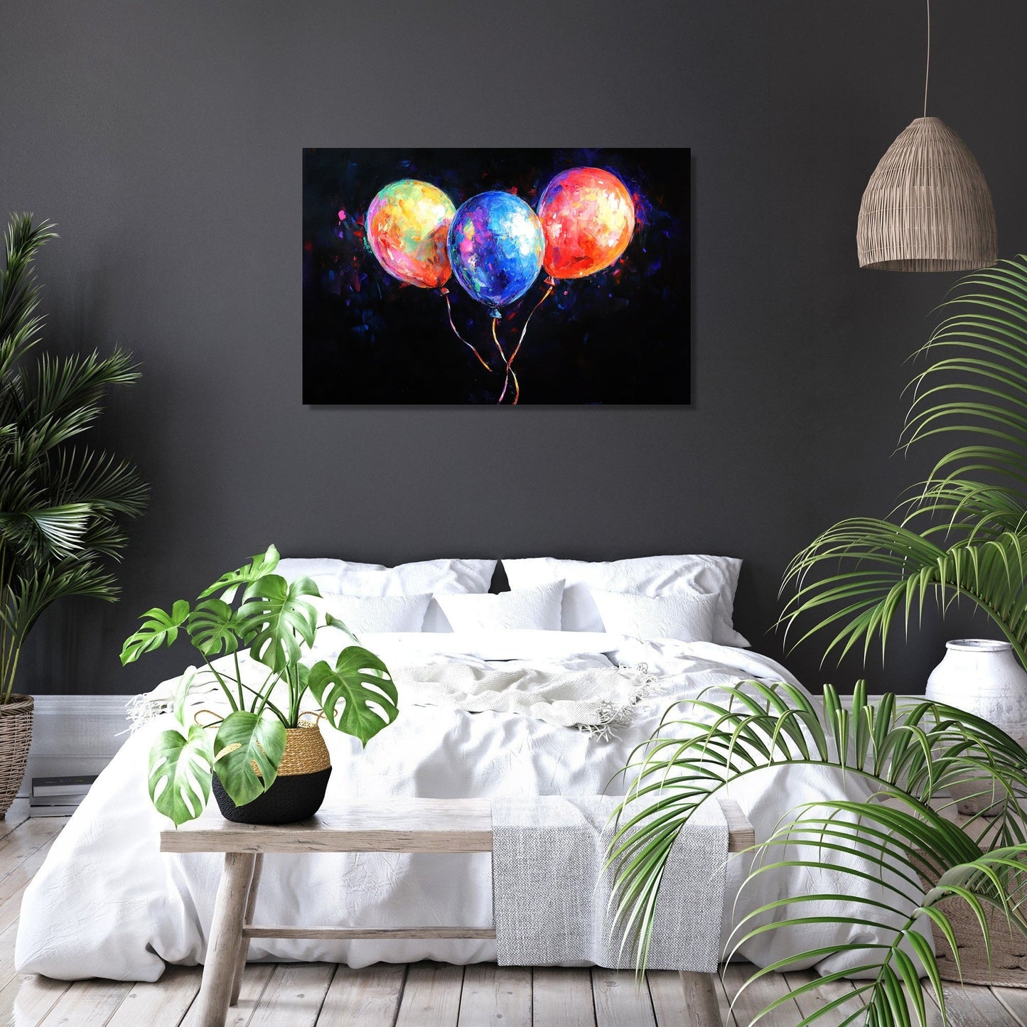 Joyful Balloons Canvas