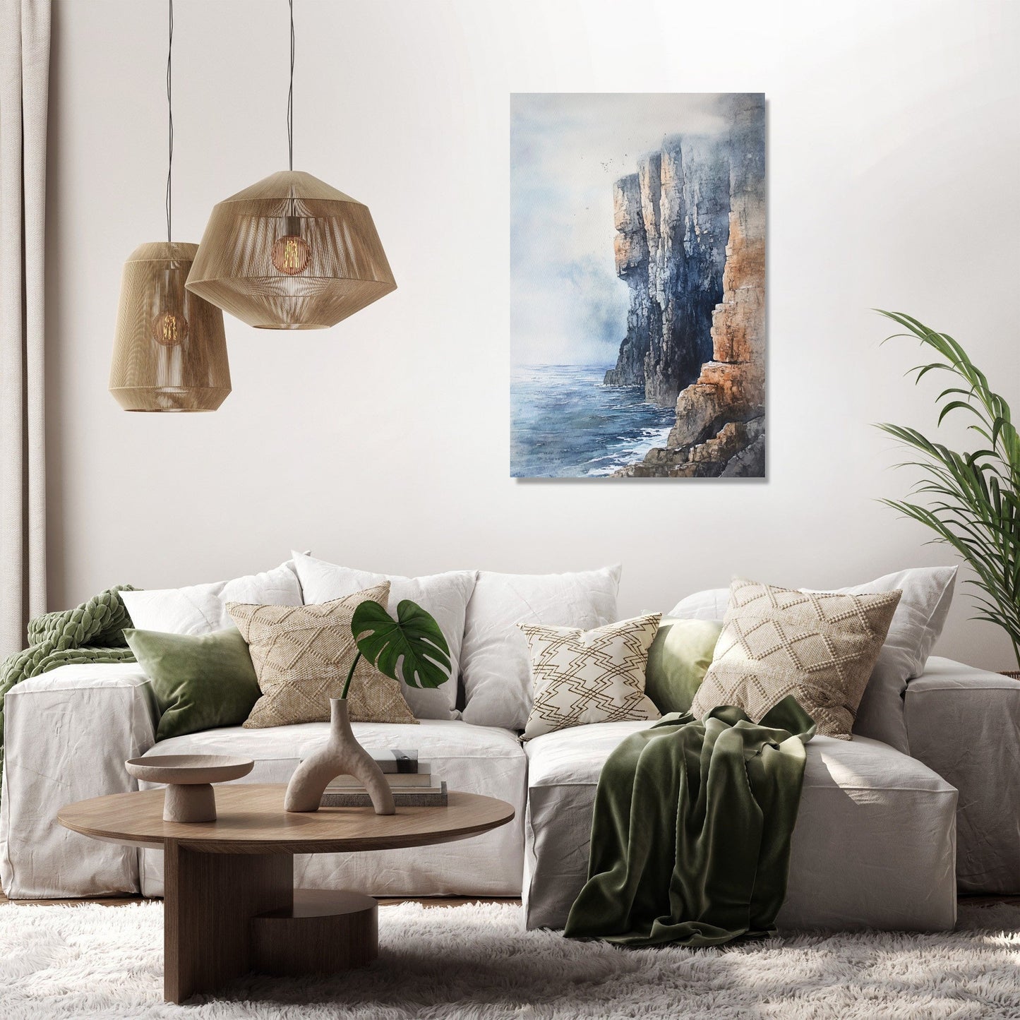 Cliffside Serenity Canvas