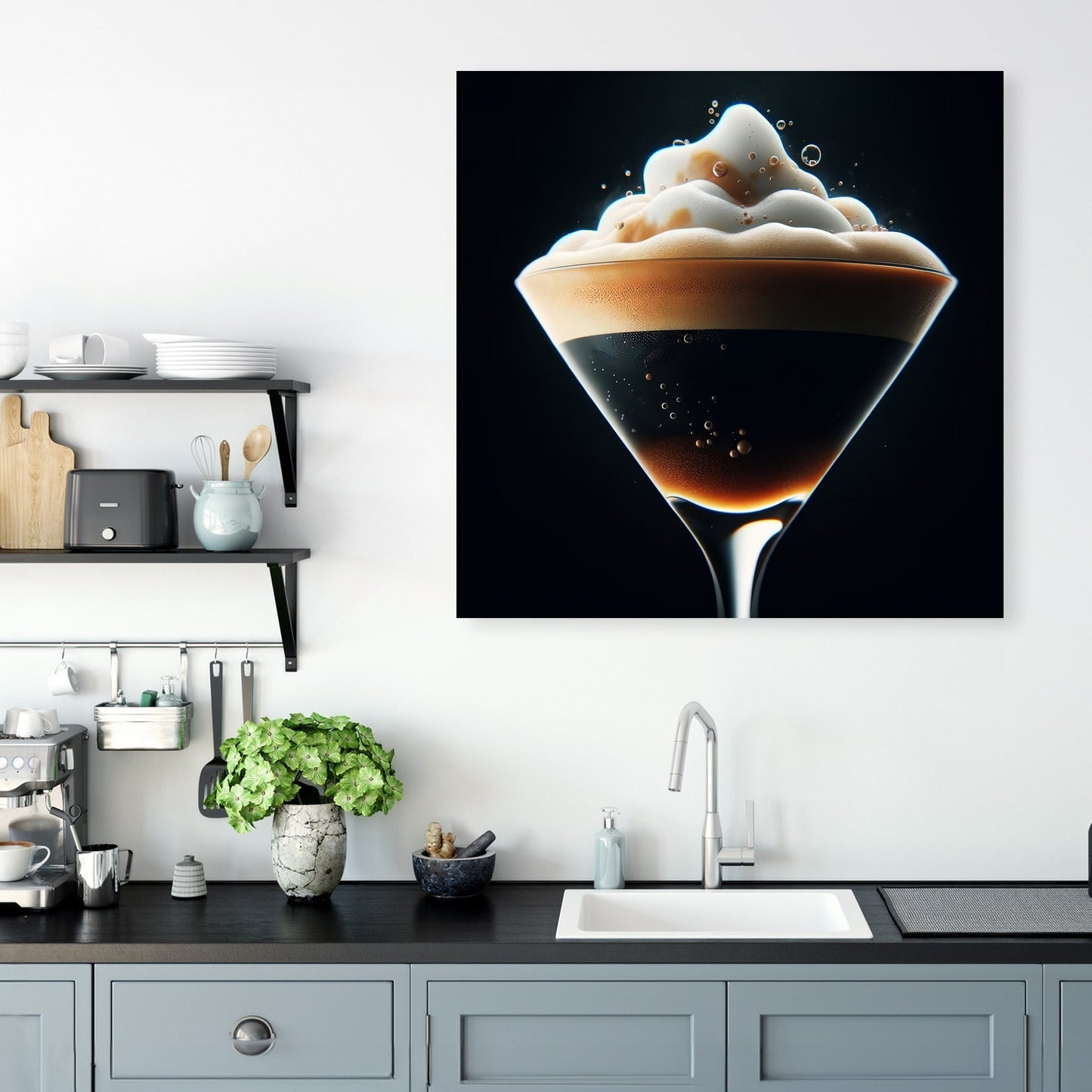 Espresso Martini Elegance Canvas