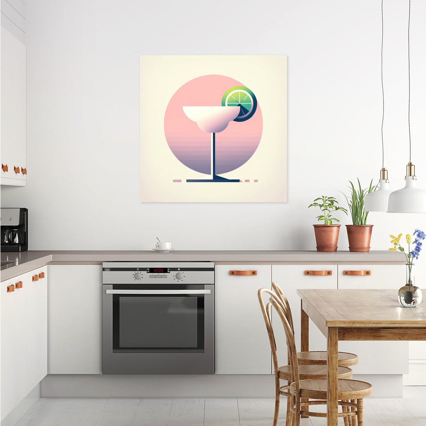 Daiquiri Minimalist Art Canvas
