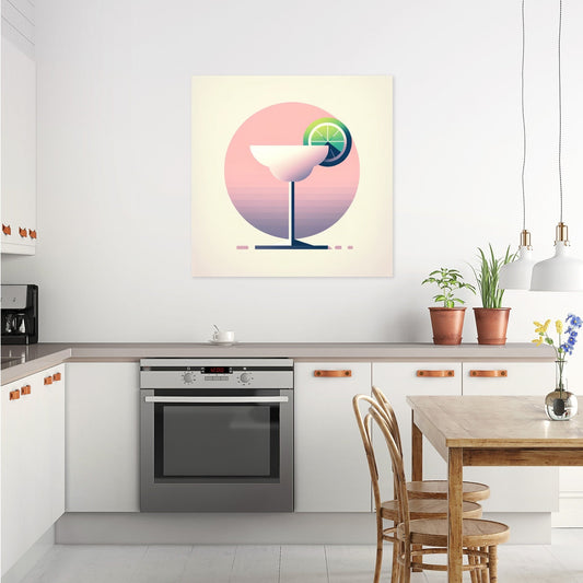 Daiquiri Minimalist Art Canvas