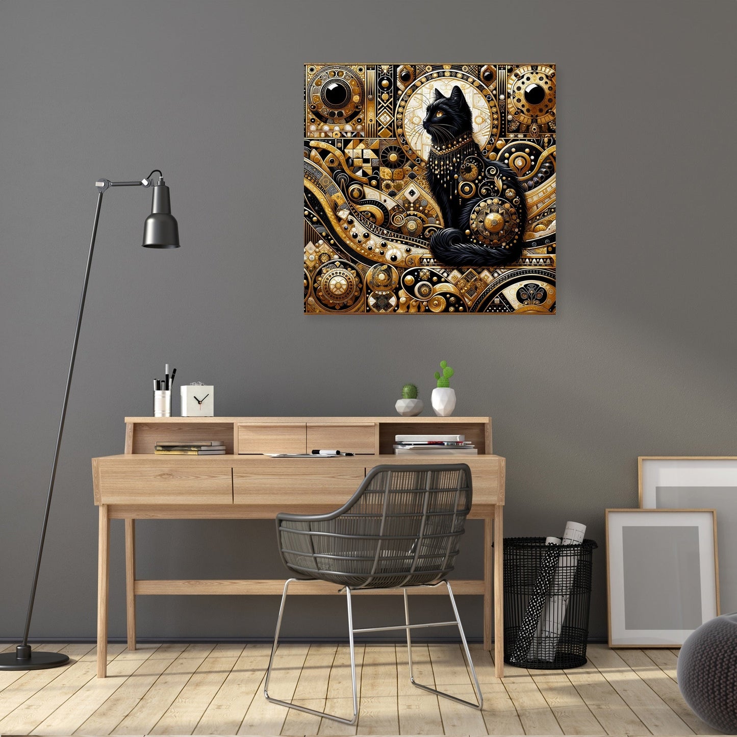 Majesty in Monochrome Canvas