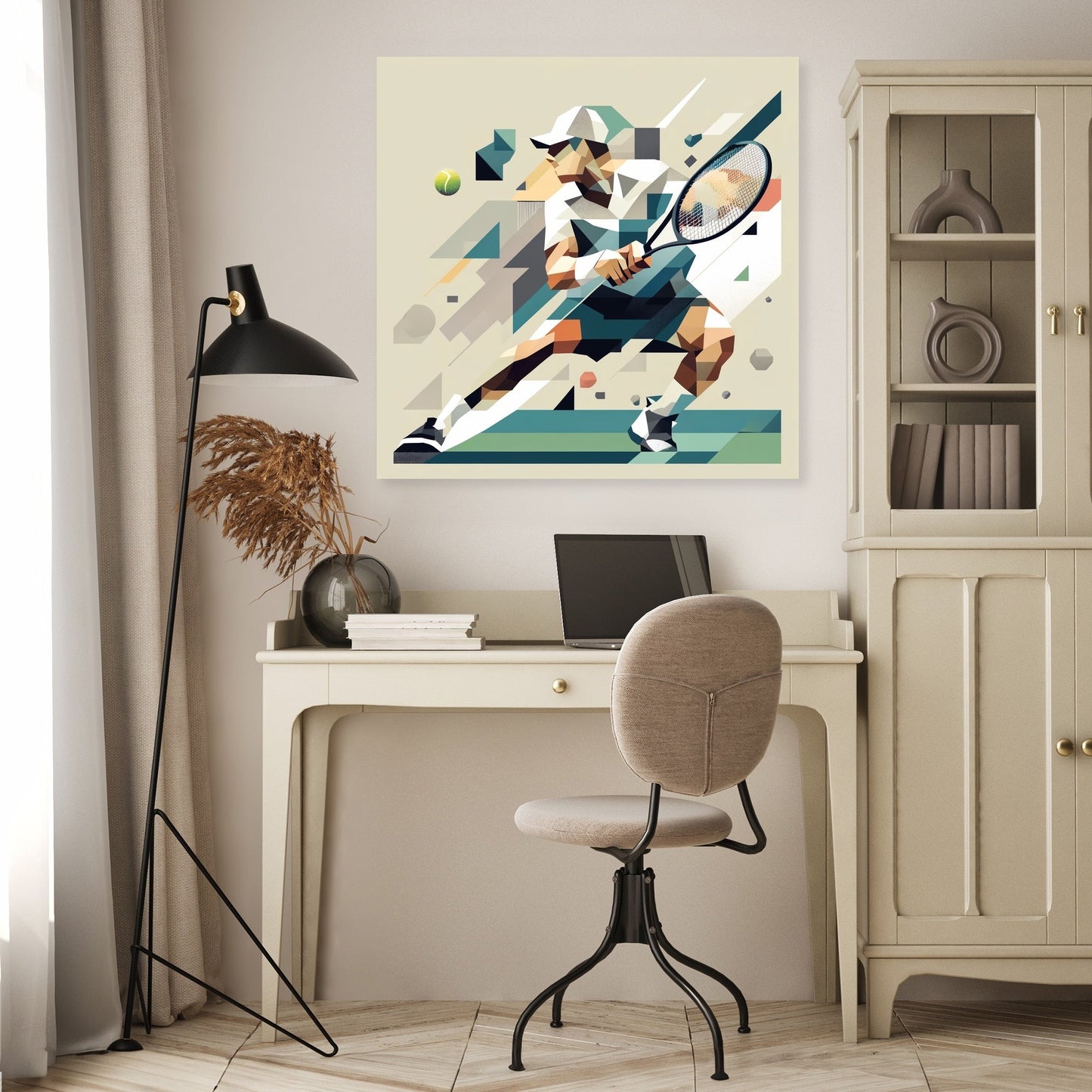 Dynamic Tennis Canvas