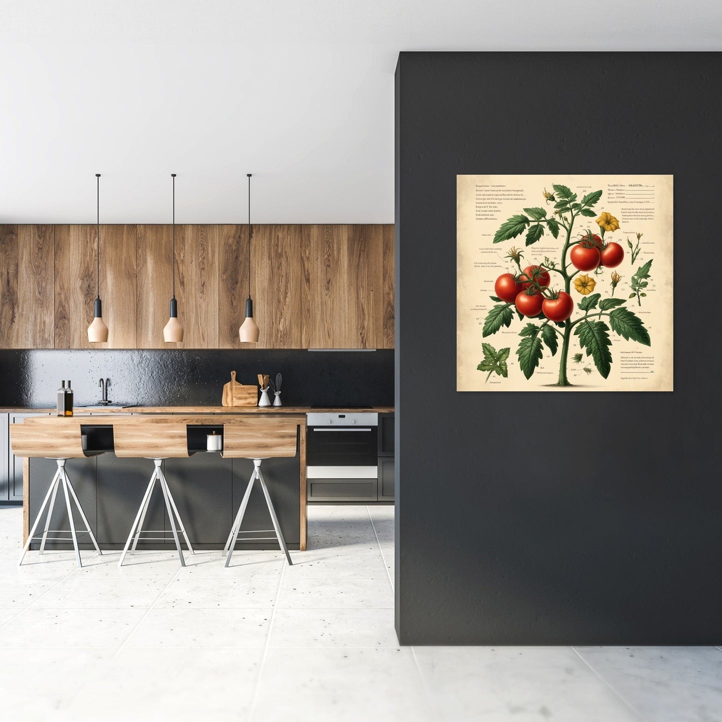 Heirloom Tomato Botanical Canvas