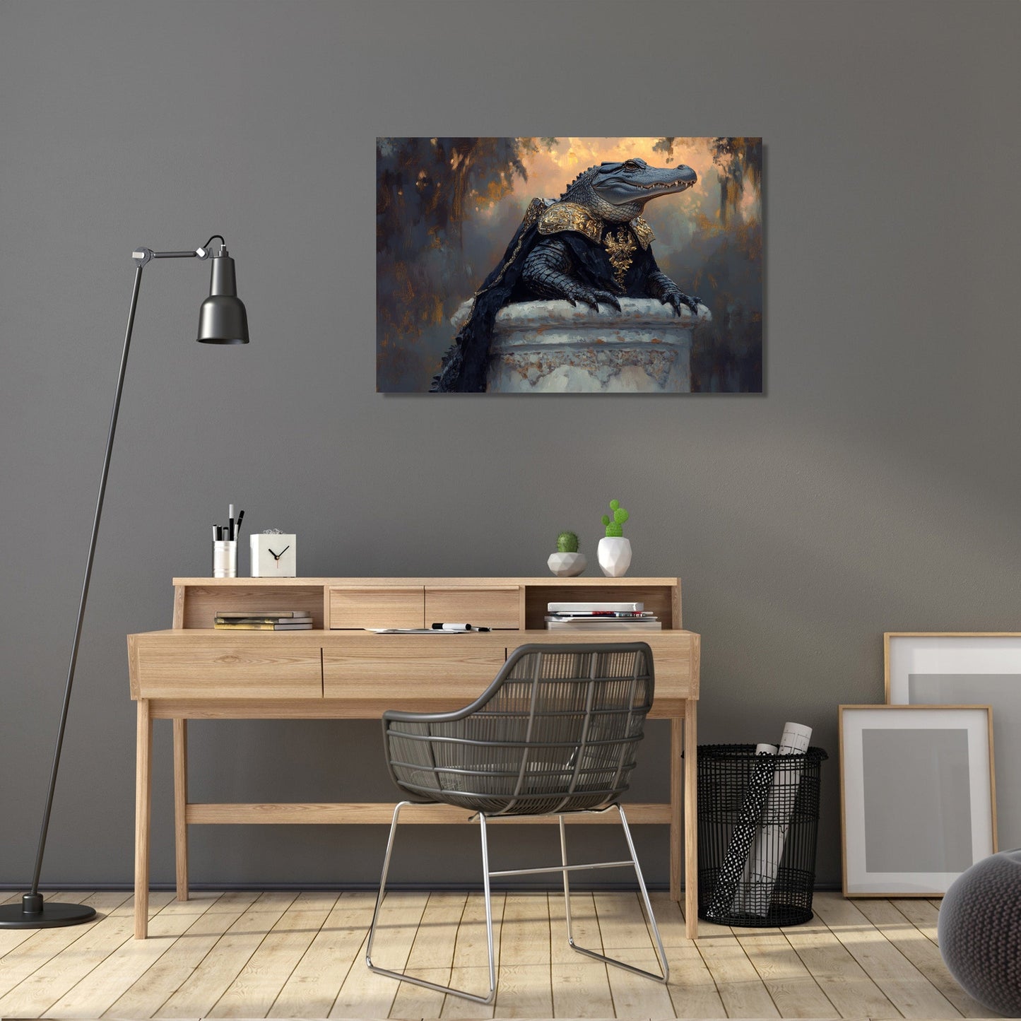 Armoured Alligator Canvas