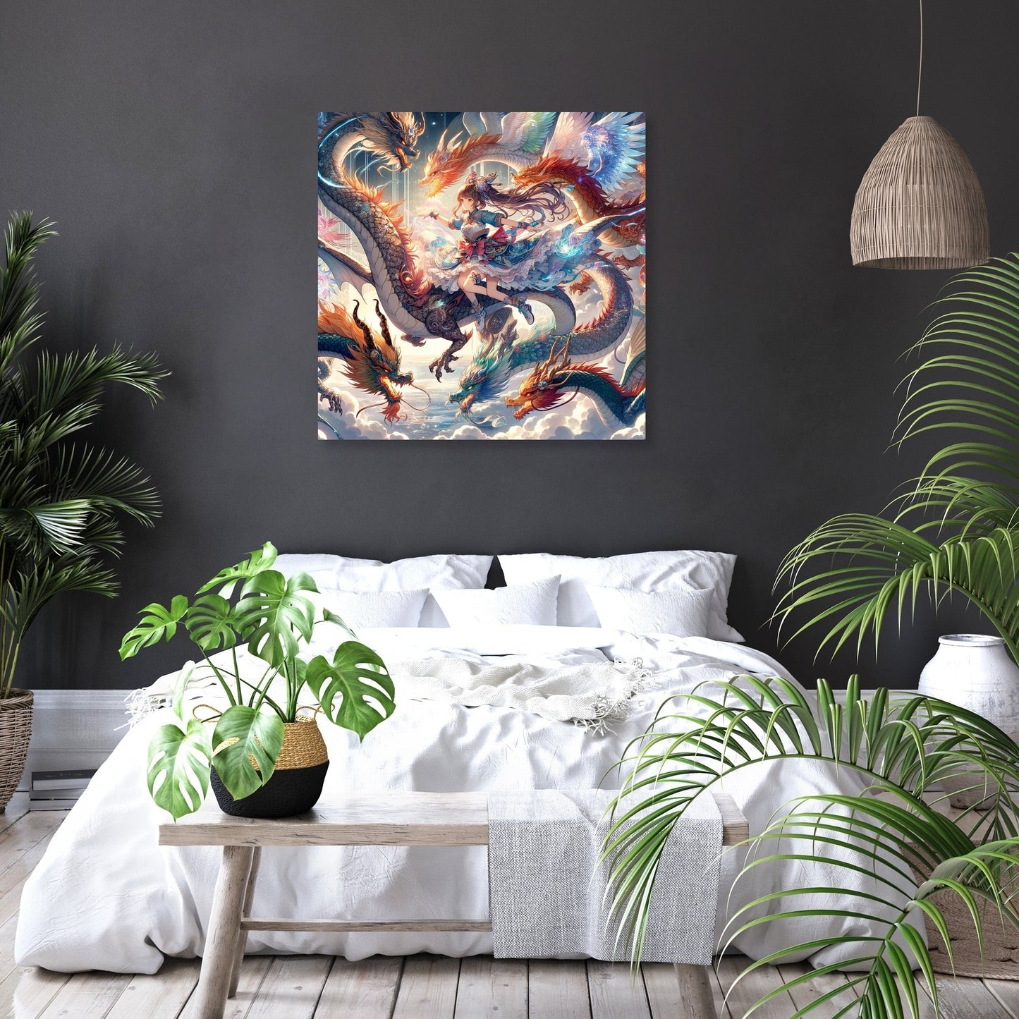 Elemental Dragon Dance Canvas