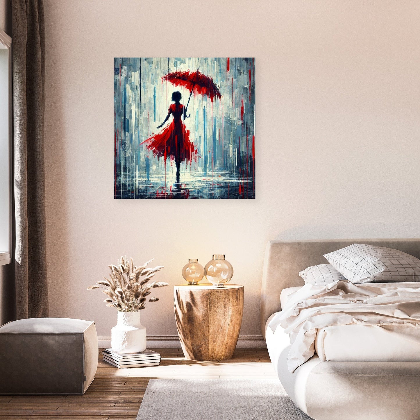 Rainy Day Silhouette Canvas