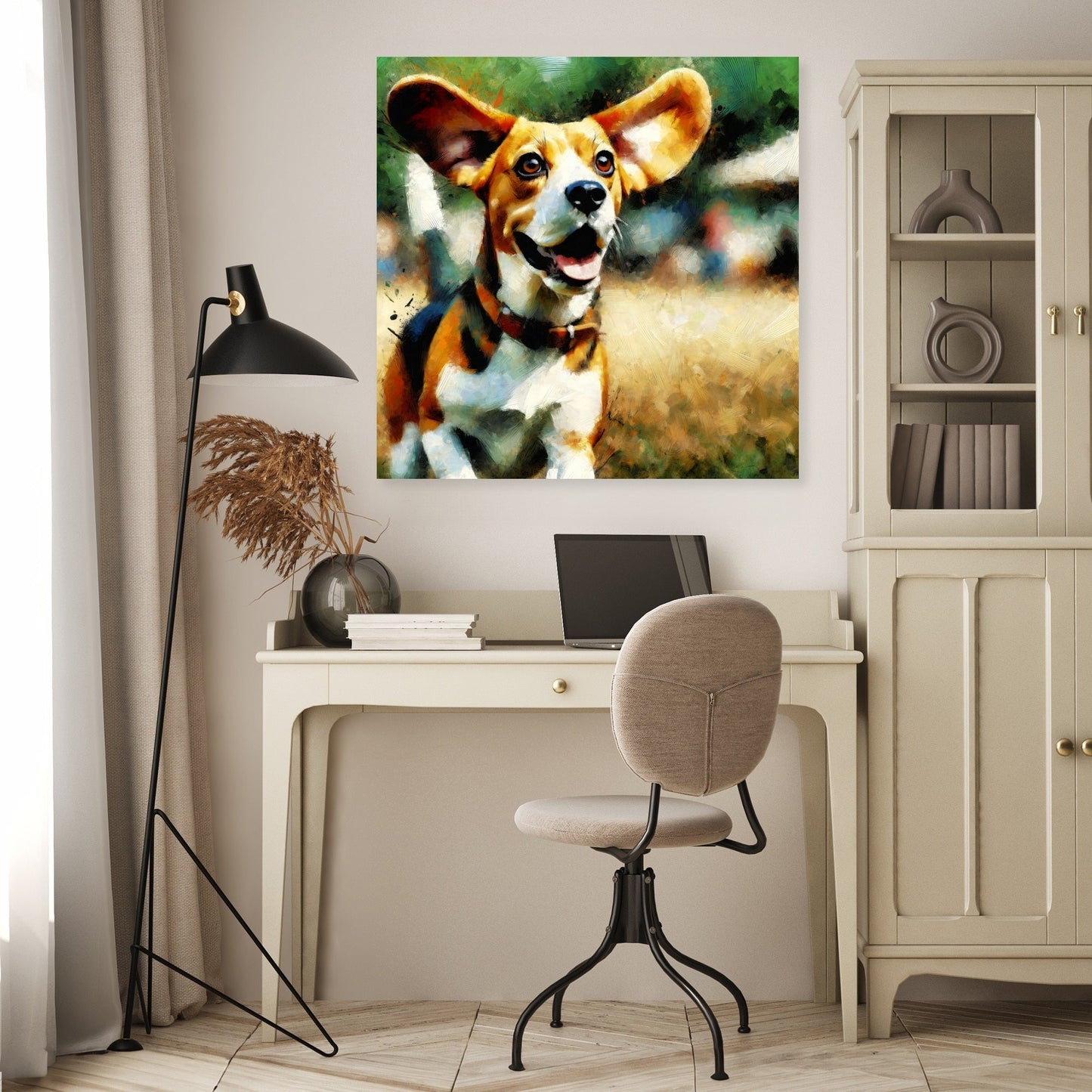 Joyful Beagle Escapad Canvas