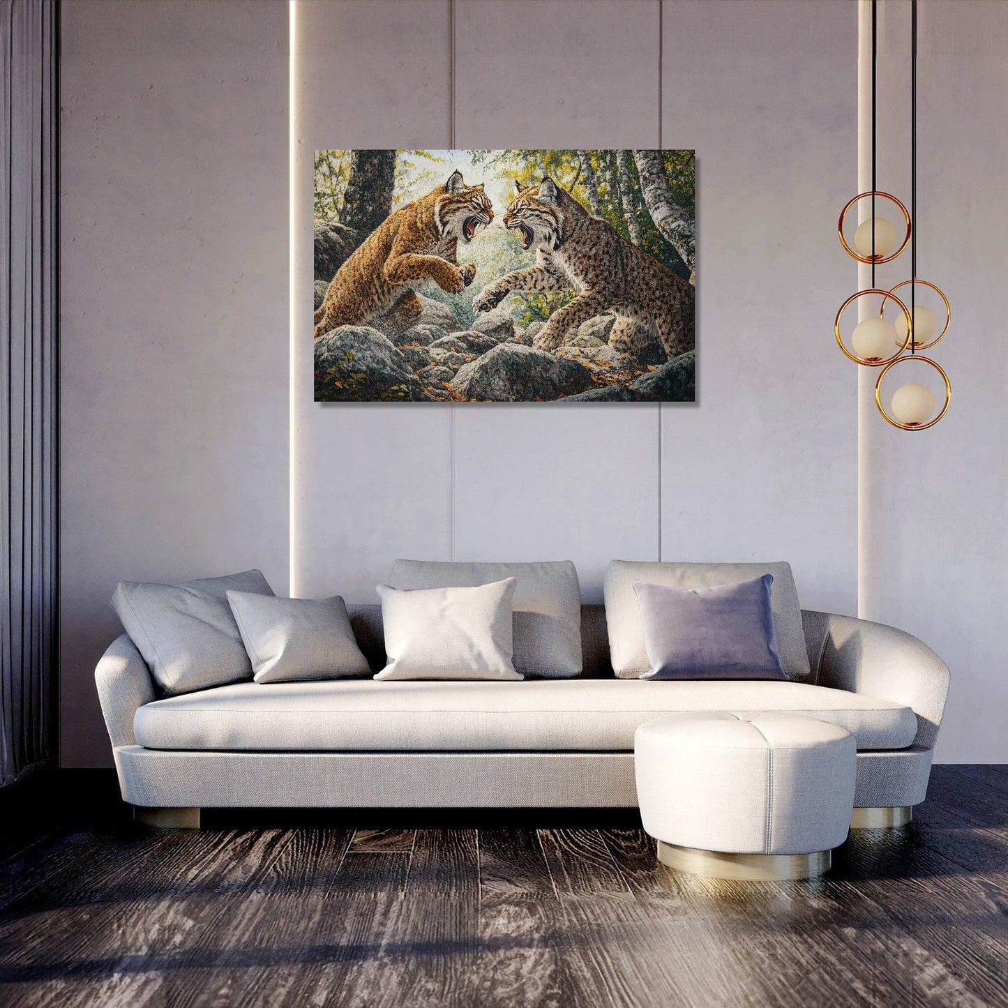 Wildcat Duel Canvas