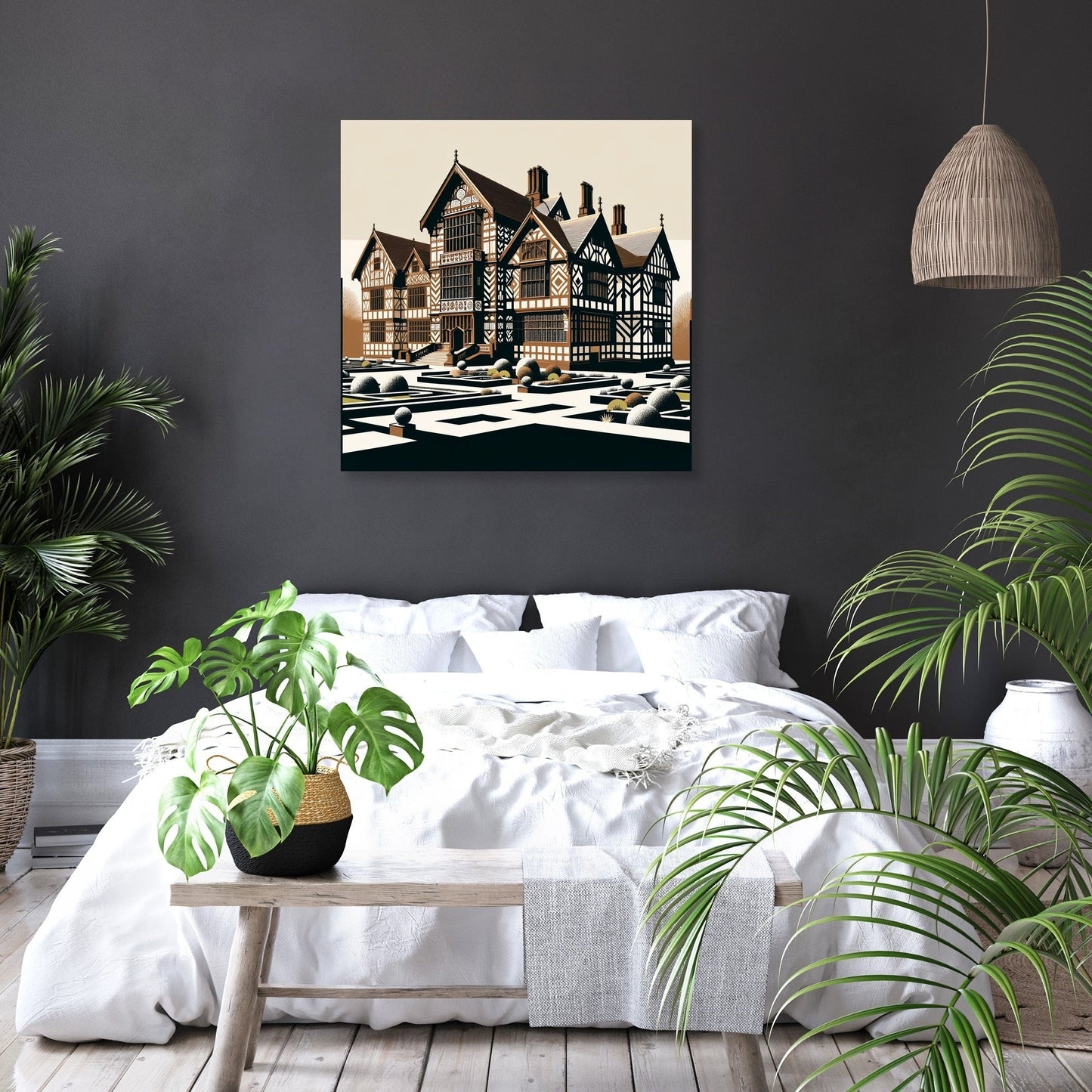 Liverpool Speke Hall Minimalist Harmony Canvas