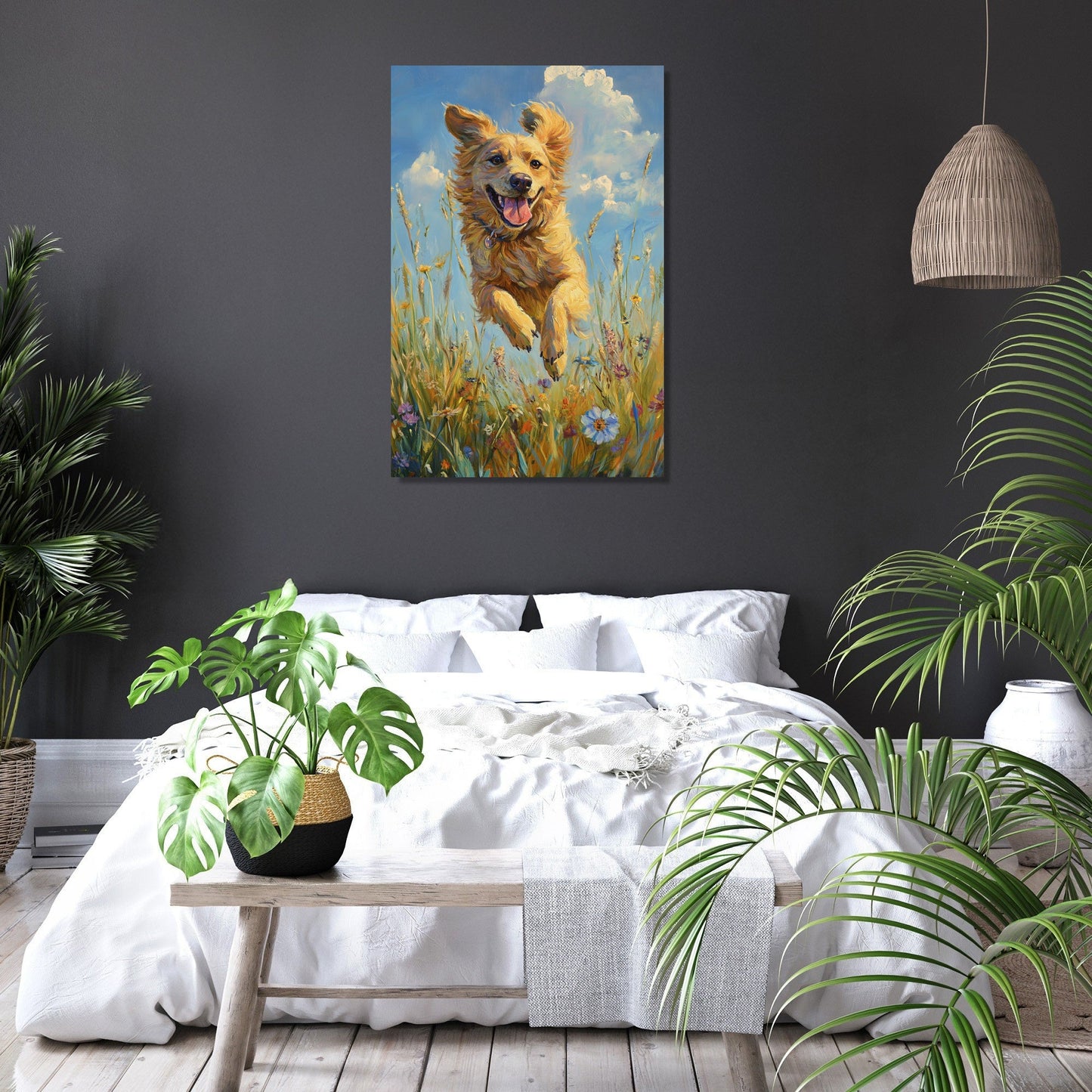 Wagging Tail Joy Canvas