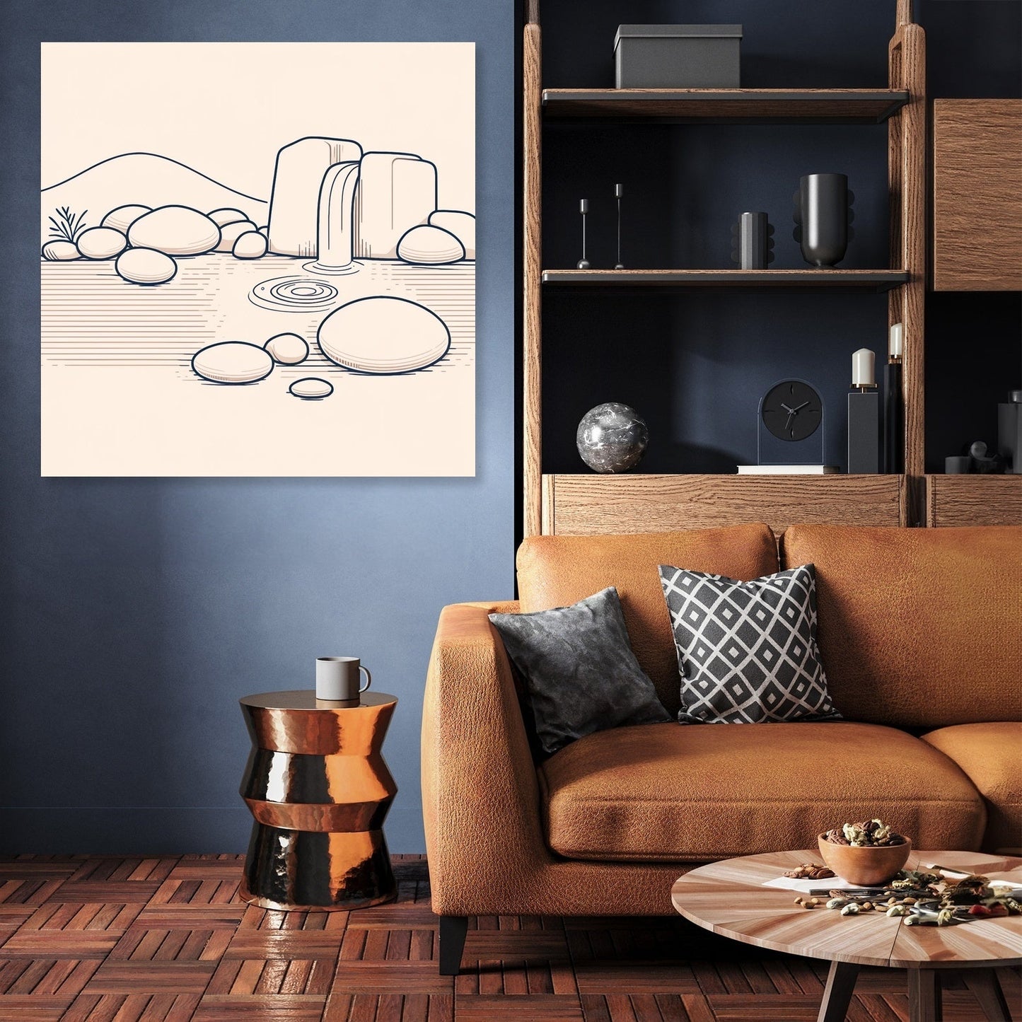 Zen Garden in Pastel Canvas