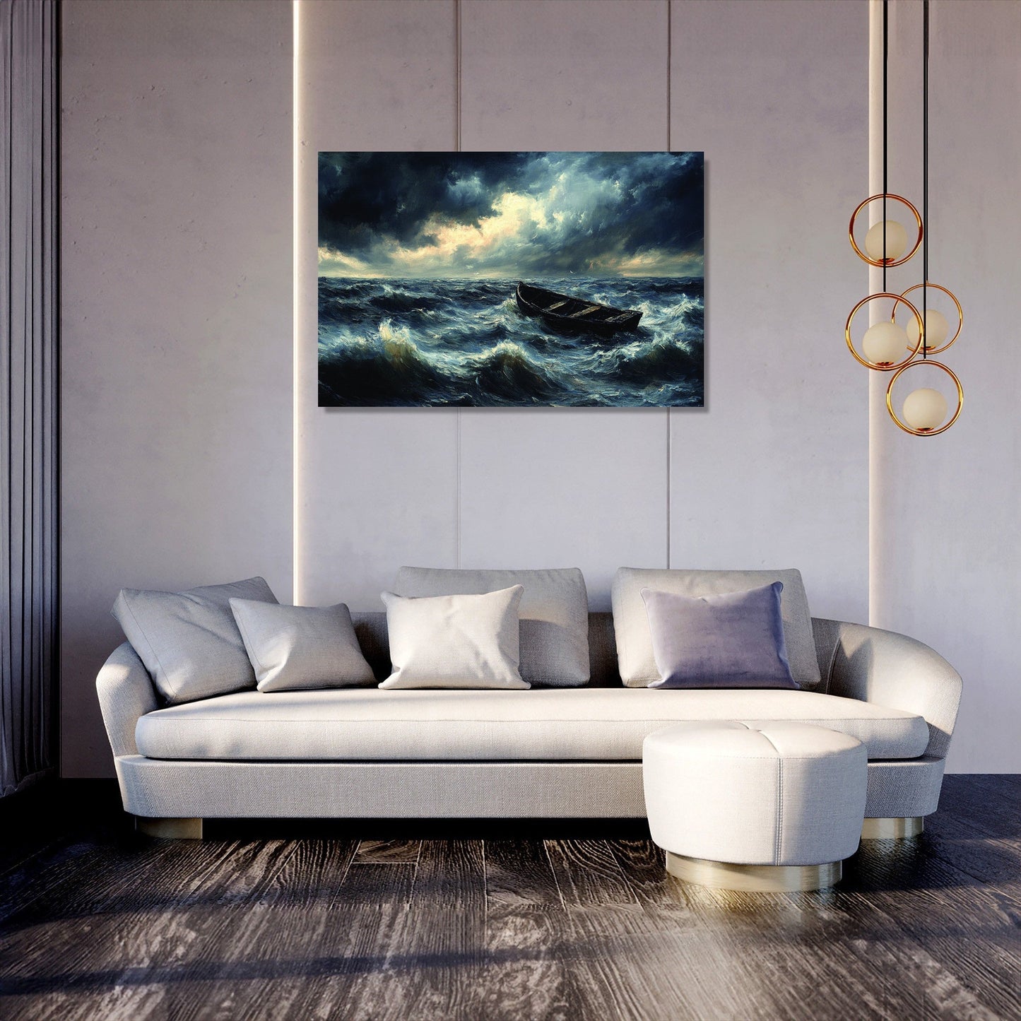Summer Storm Lake Canvas