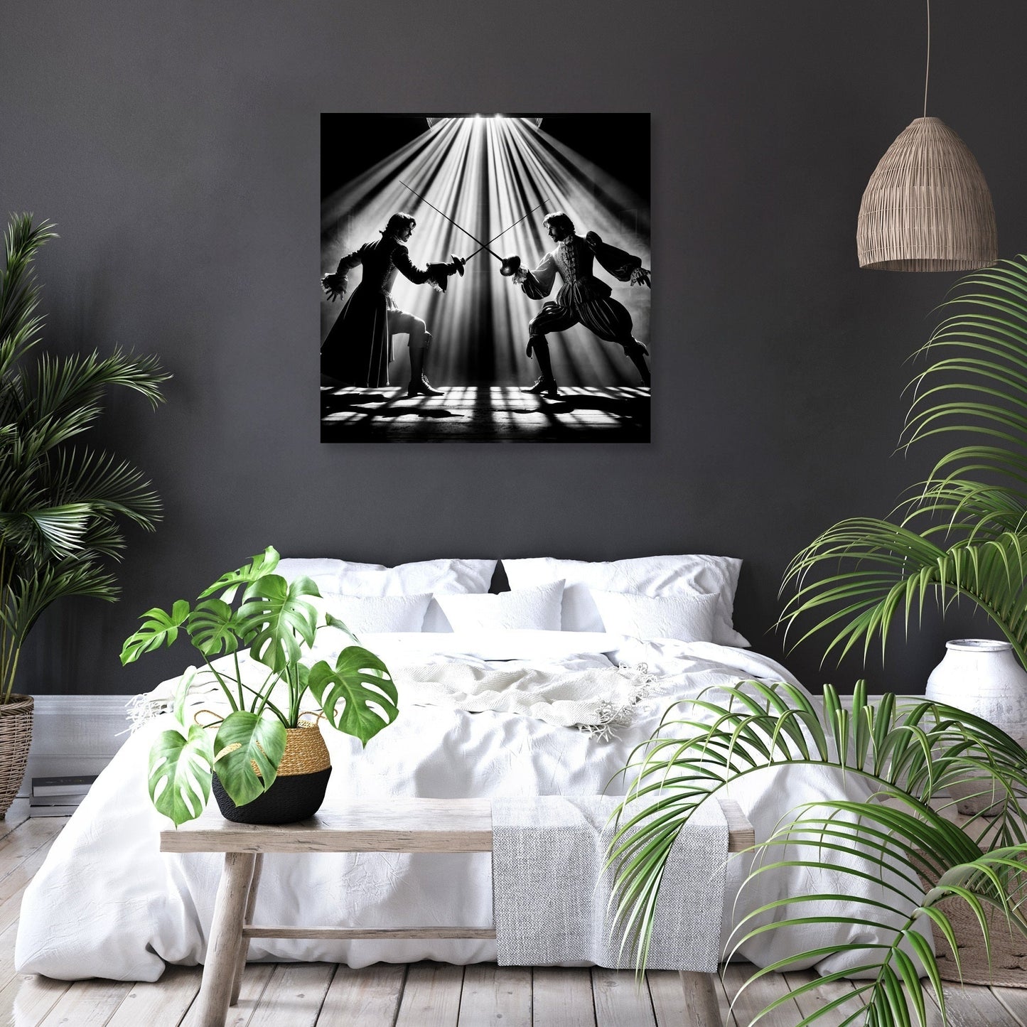 Dramatic Duel Canvas