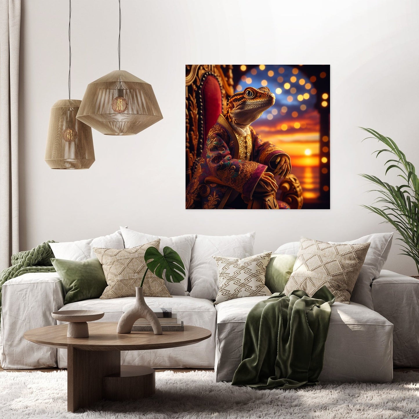 Regal Reptile Royalty Canvas