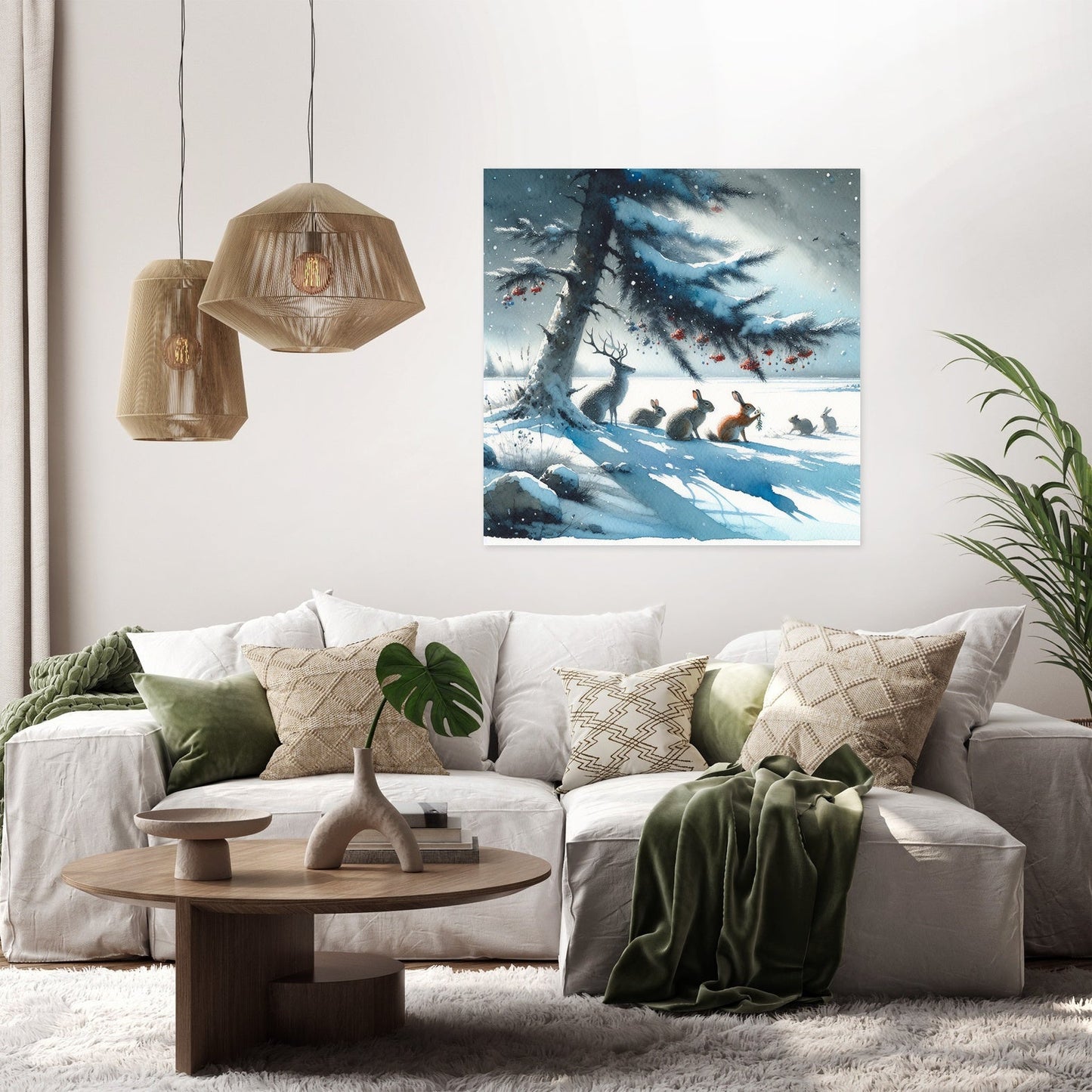 Winter's Embrace Festivity Canvas