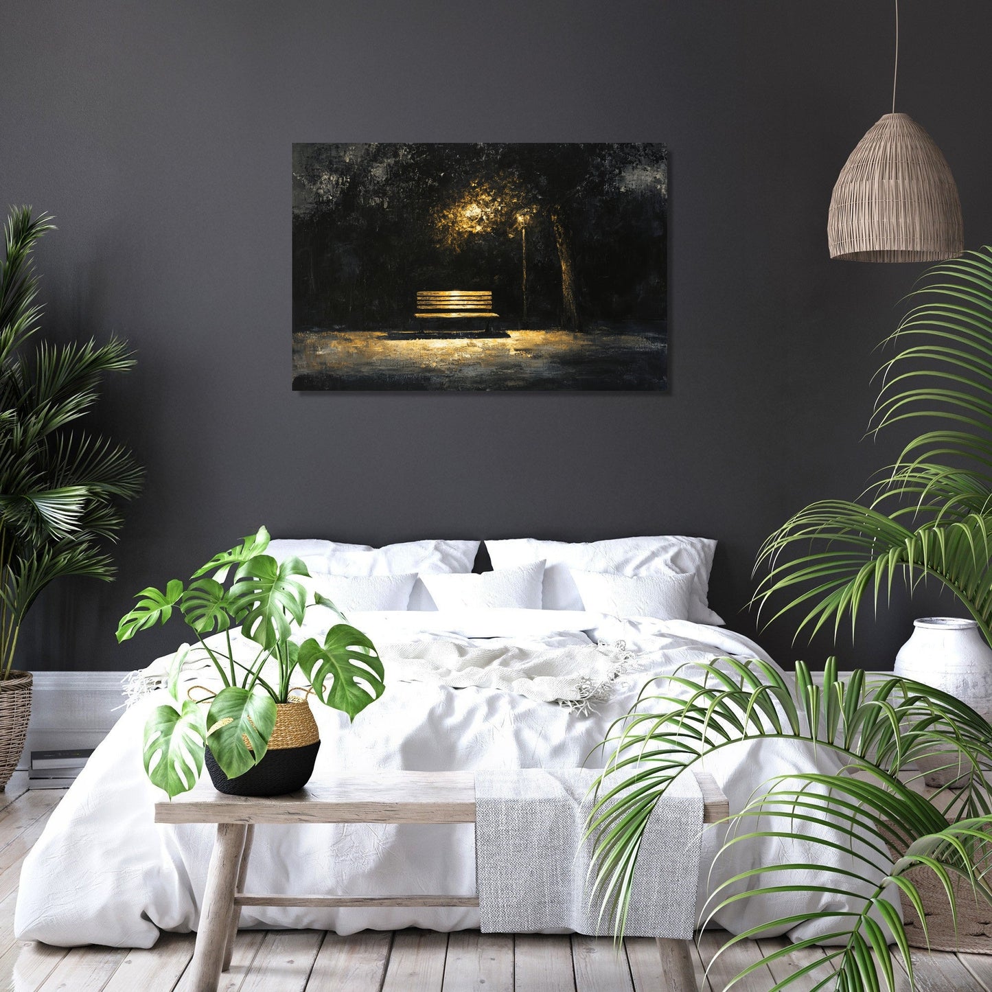 Bench of Echoes Canvas