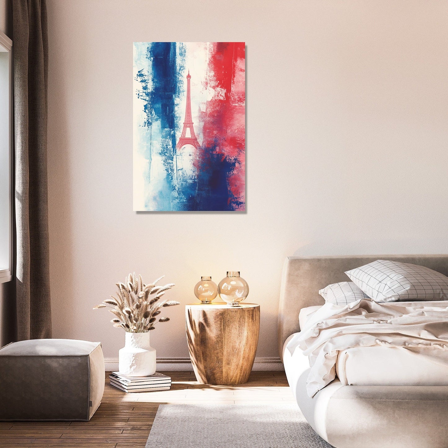 Eiffel Glow Flag Canvas