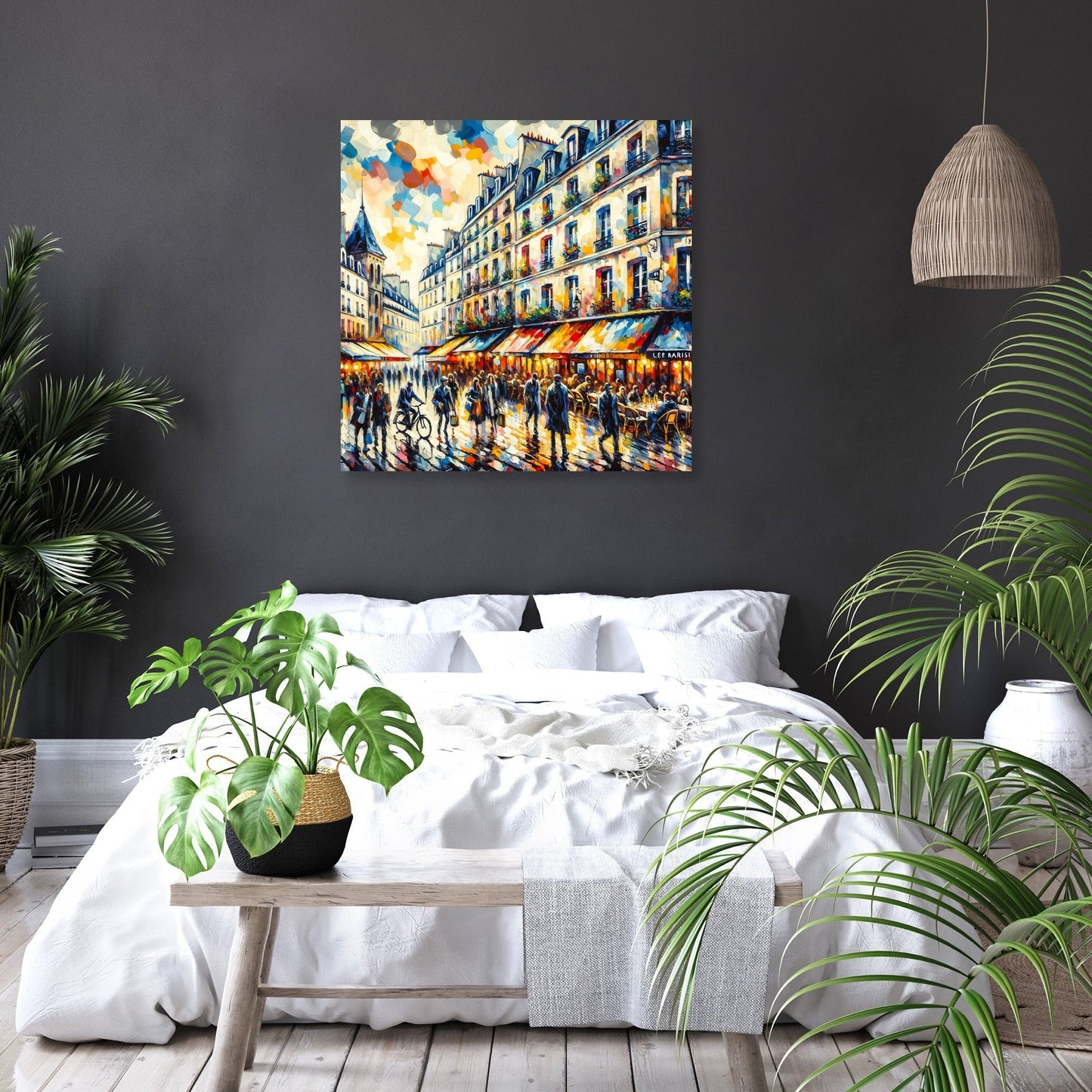 Vibrancy of Paris Le Marais Canvas