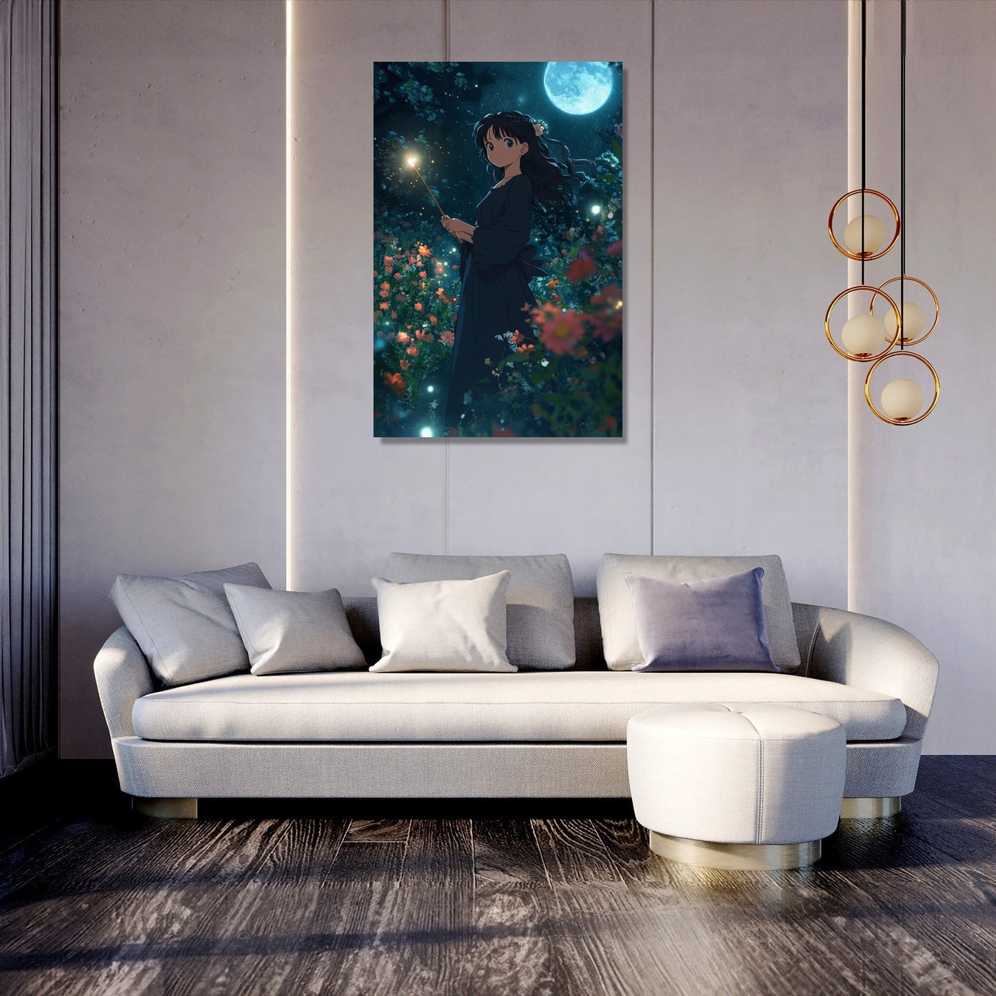 Moonlit Sorceress Canvas