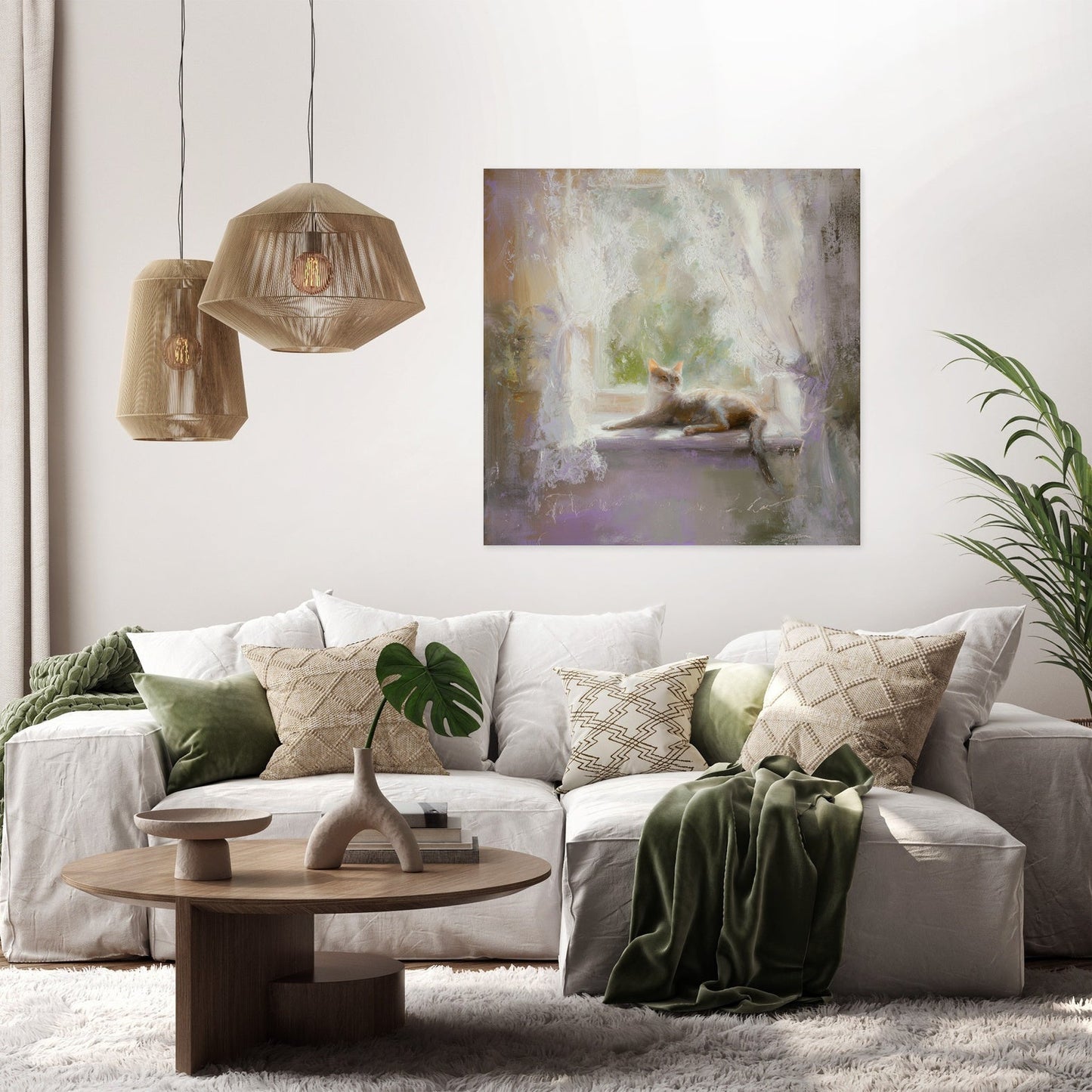 Afternoon Whiskers Canvas