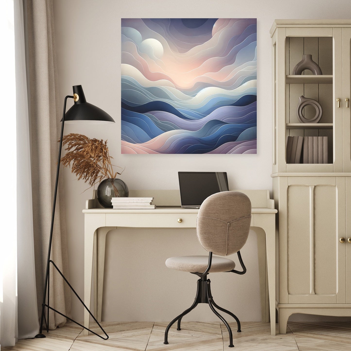 Evening Calm Abstract Canvas
