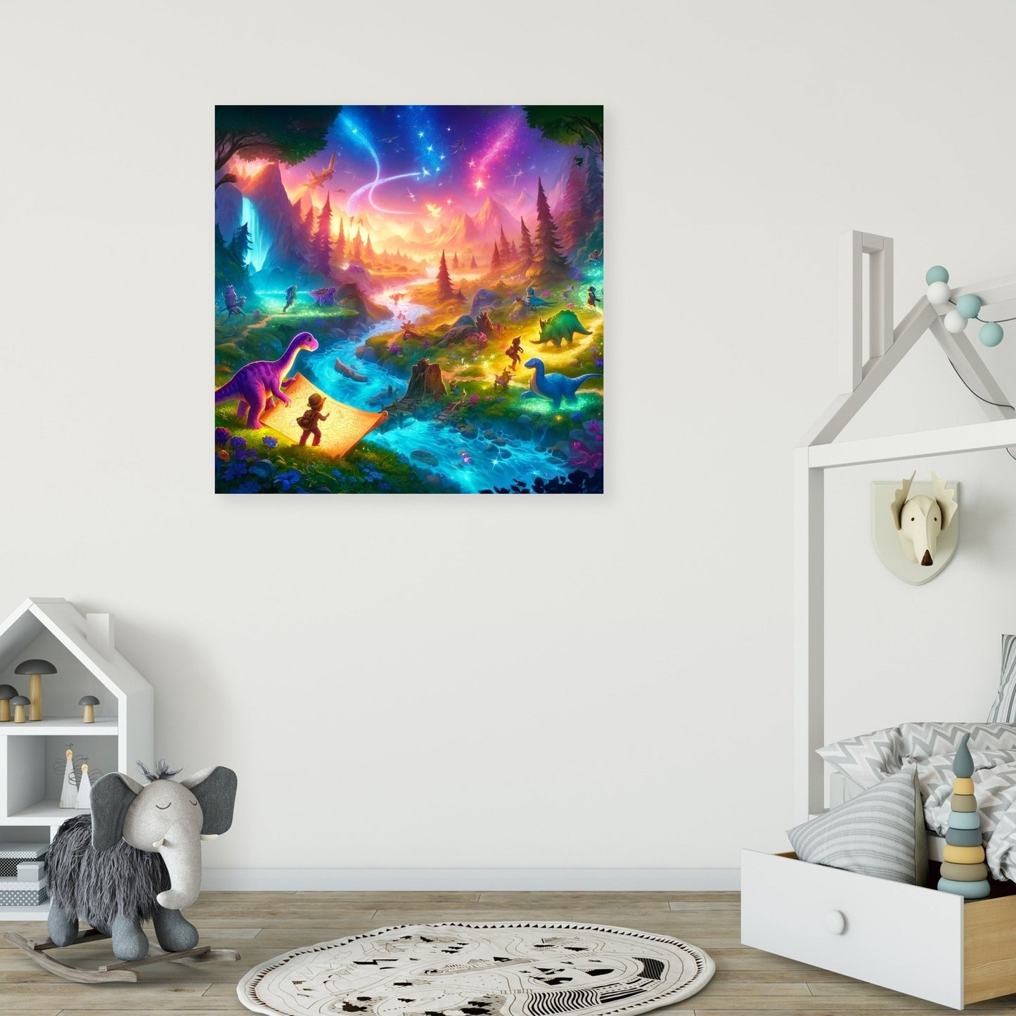 Dinosaur Adventure Quest Canvas
