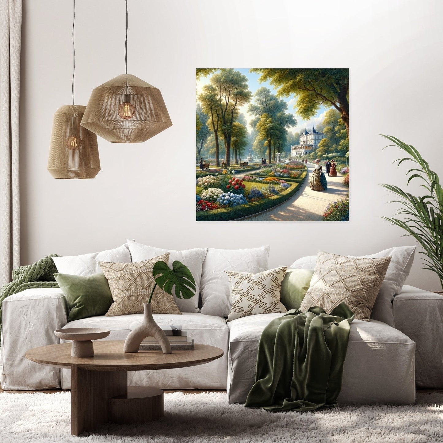 Springtime in Tivoli Park Canvas