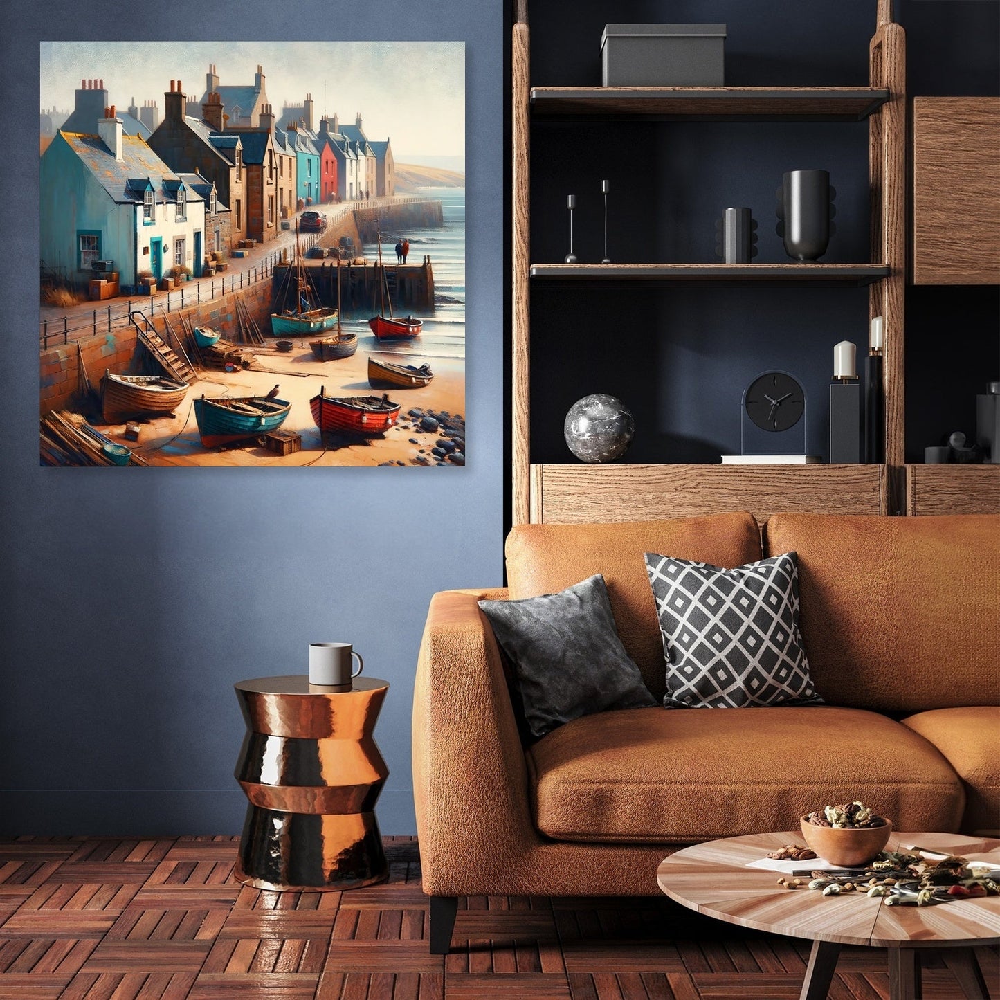 Aberdeen Footdee Haven Canvas