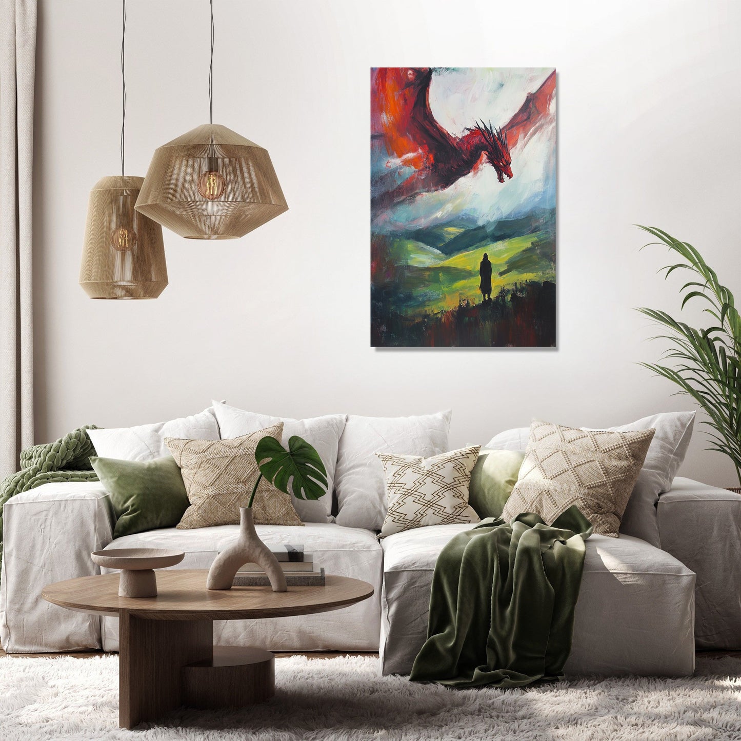 Welsh Dragon Majesty Canvas