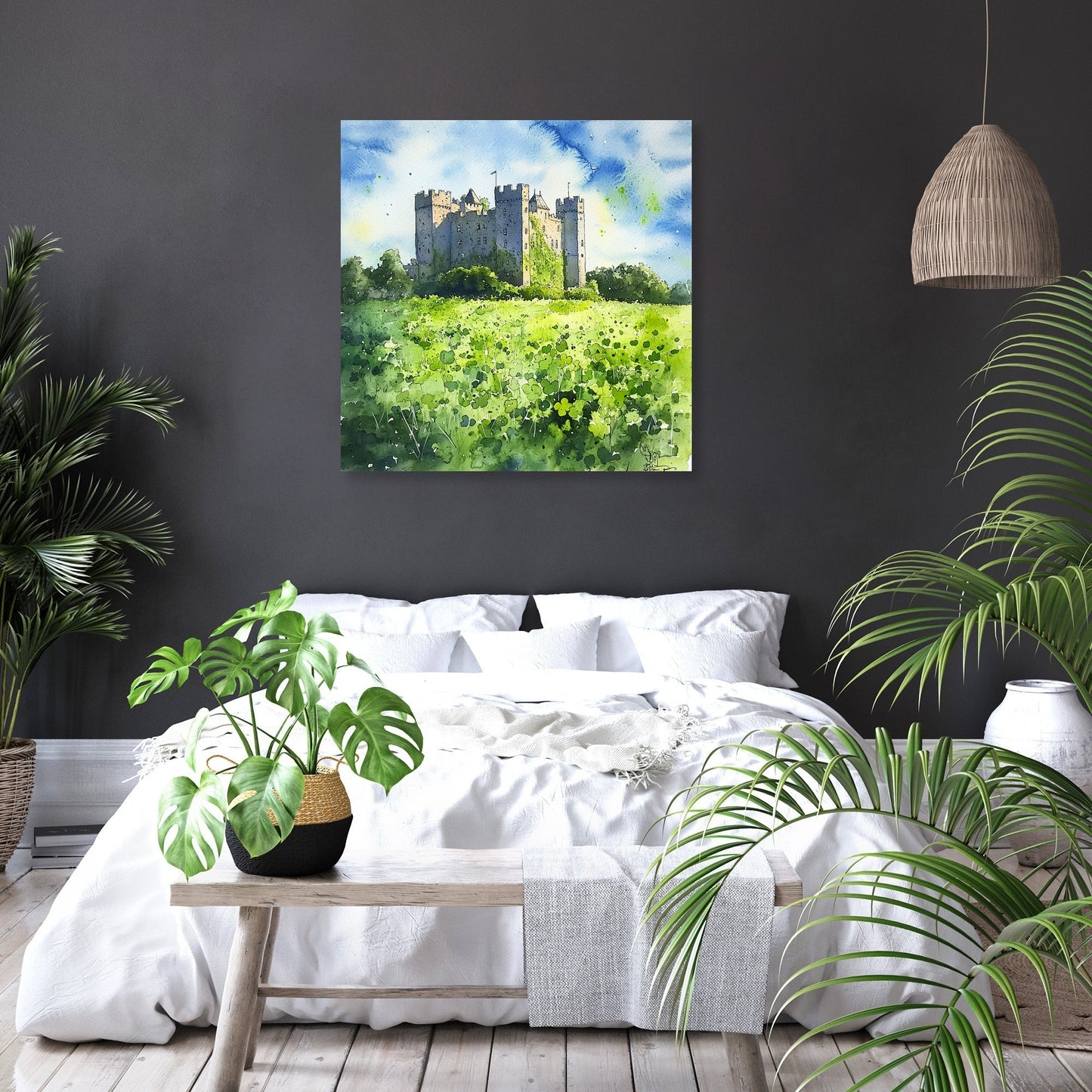 Irish Castle Spring Canvas