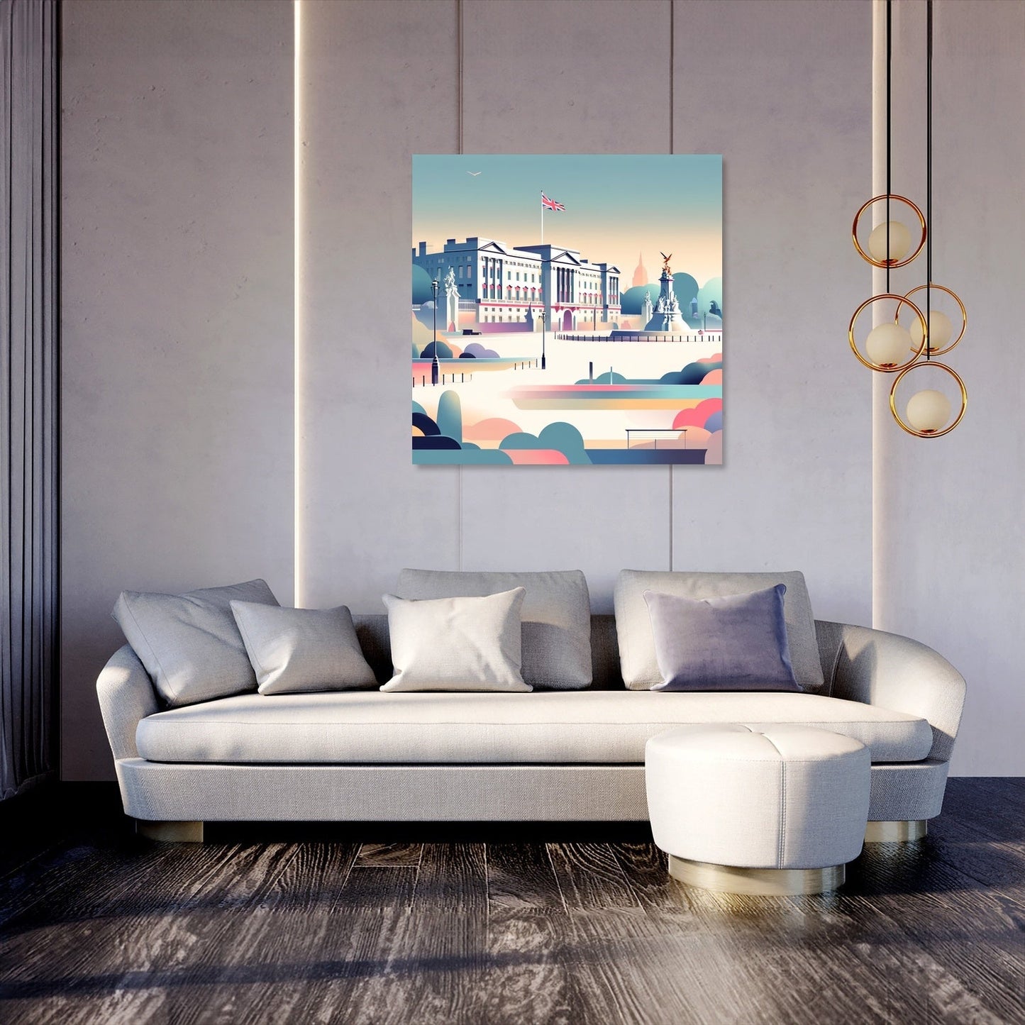 Modern Buckingham Palace Canvas