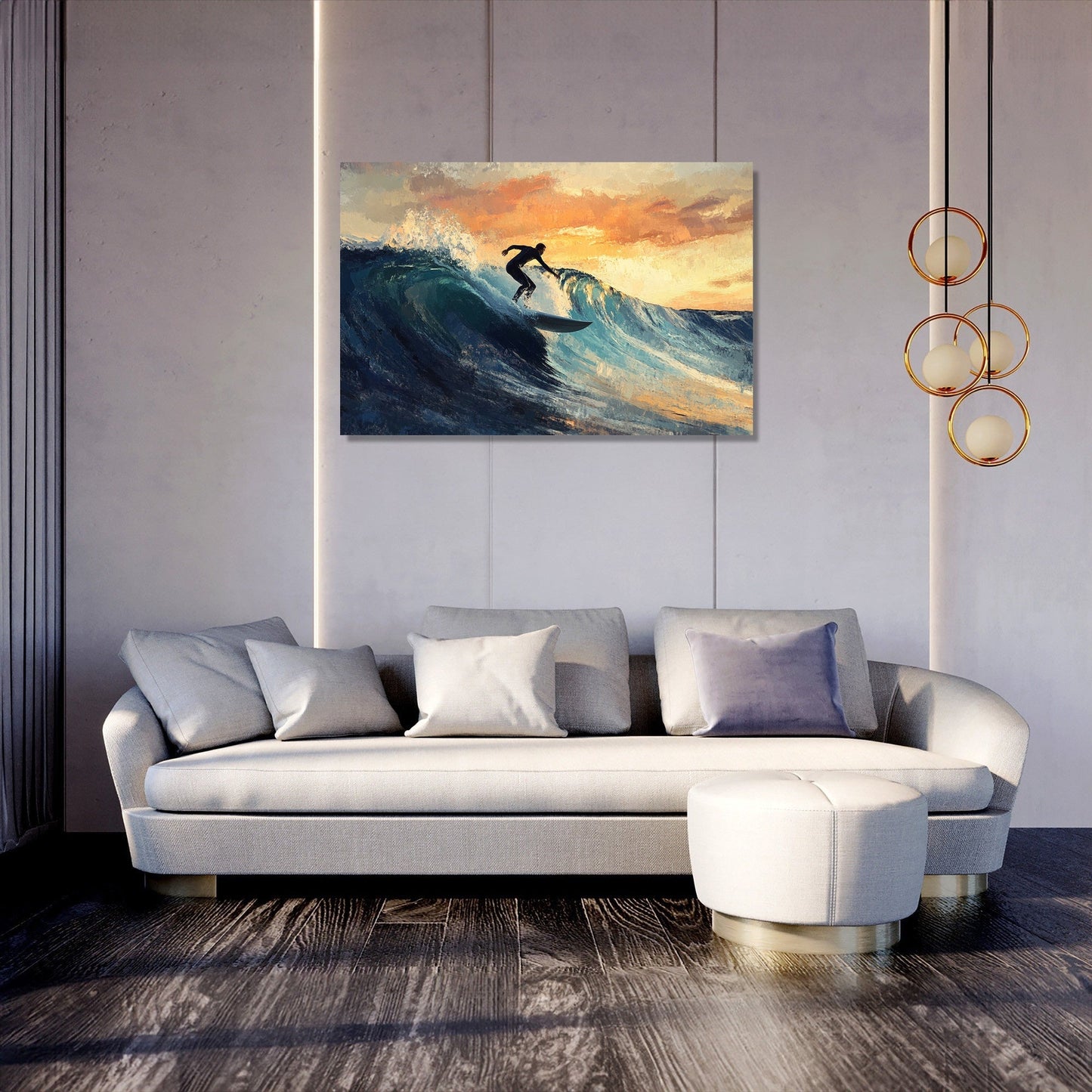 Twilight Surf Canvas