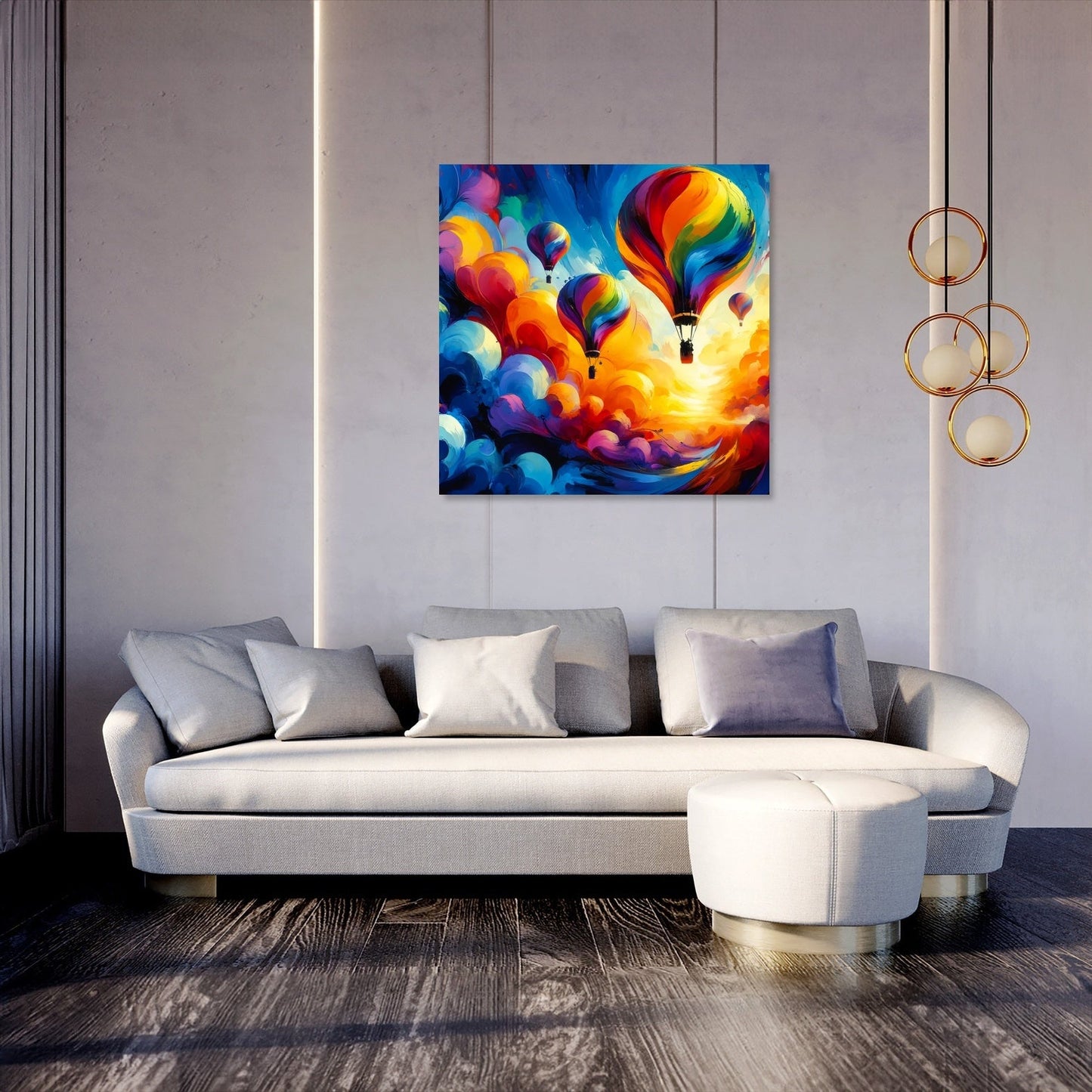 Abstract Horizons Canvas