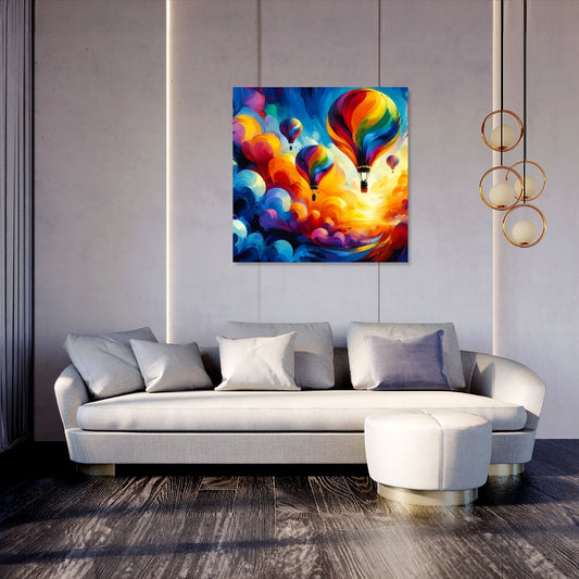 Abstract Horizons Canvas