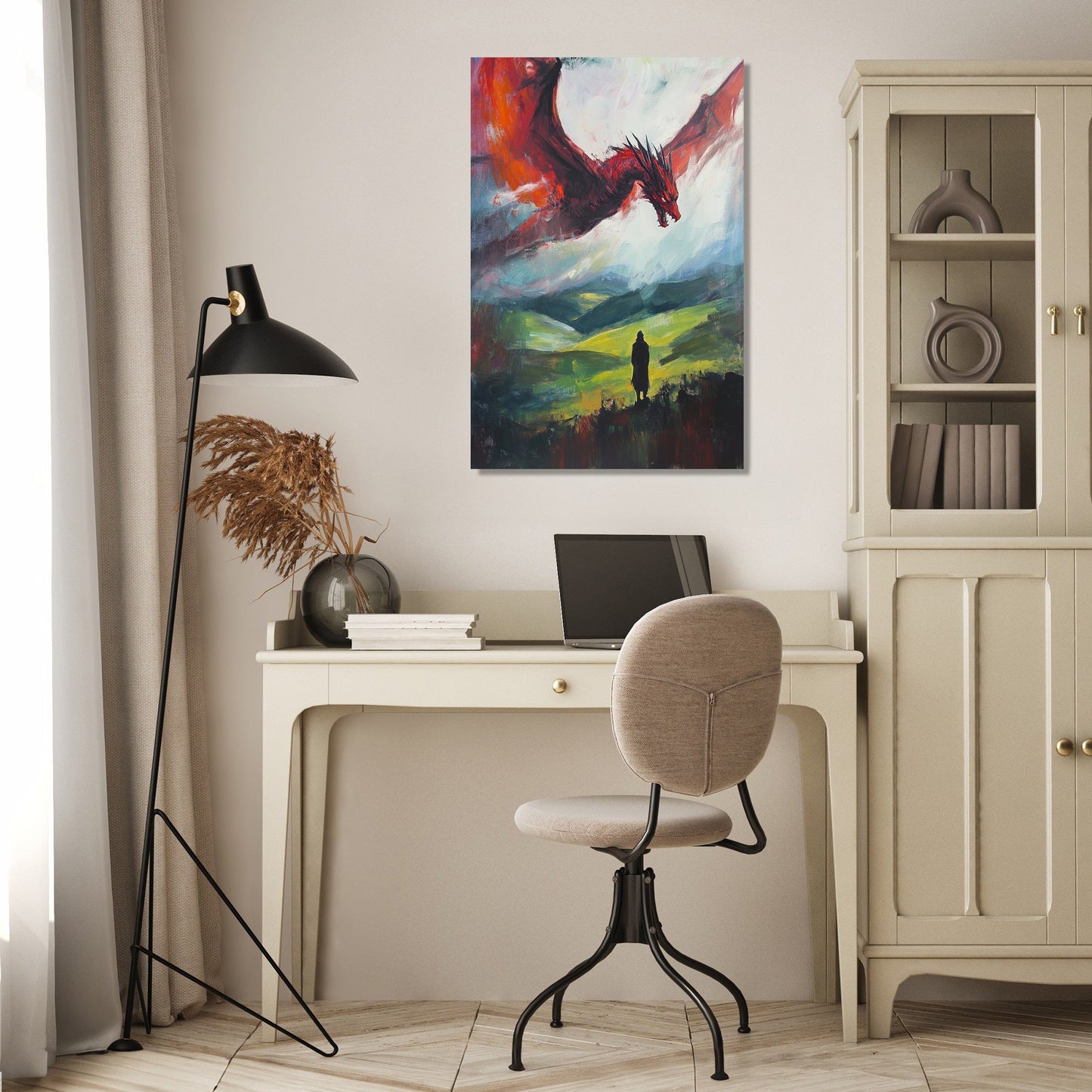 Welsh Dragon Majesty Canvas