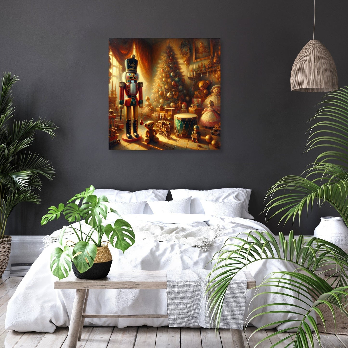Nutcracker Nostalgia Morning Canvas