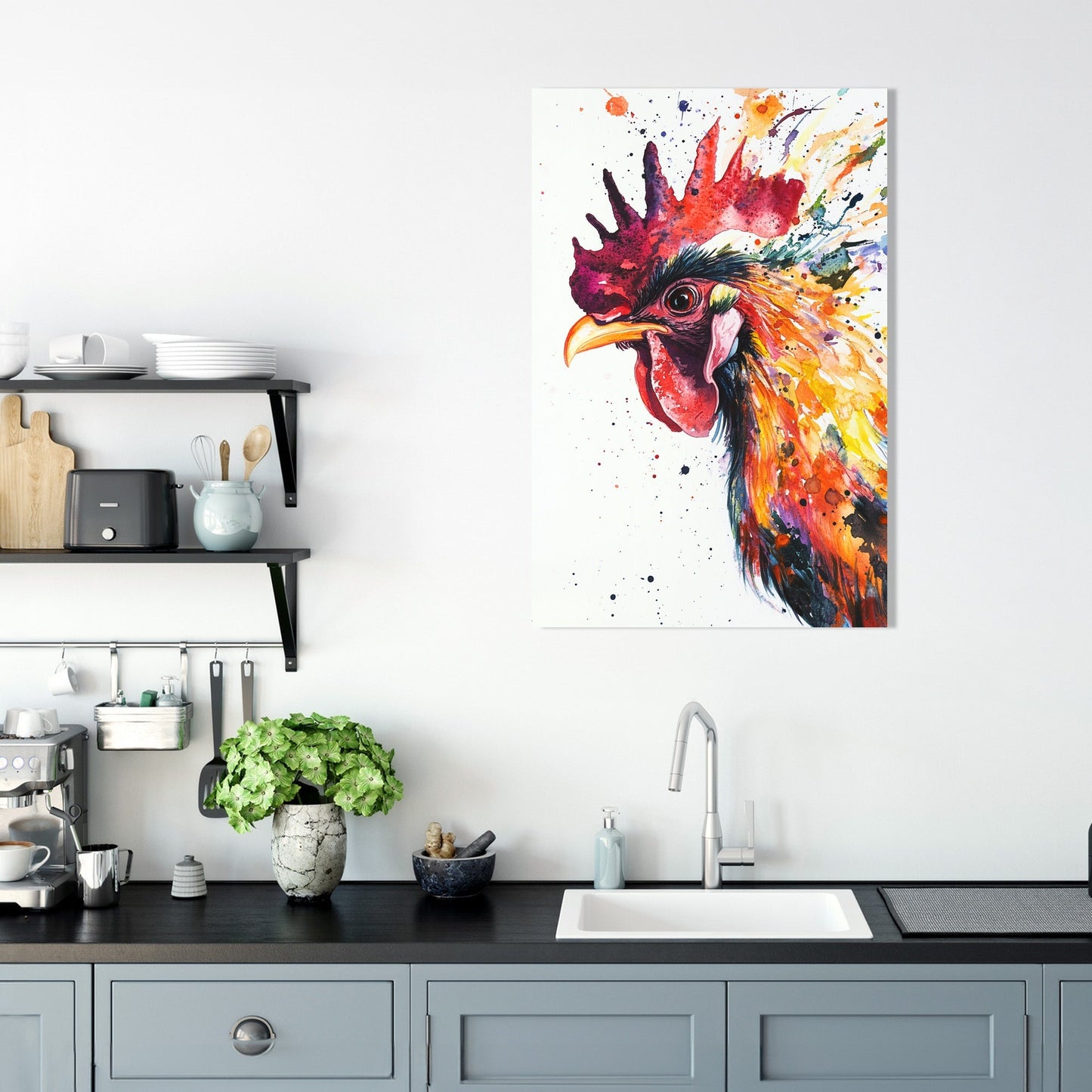 Radiant Rooster Canvas