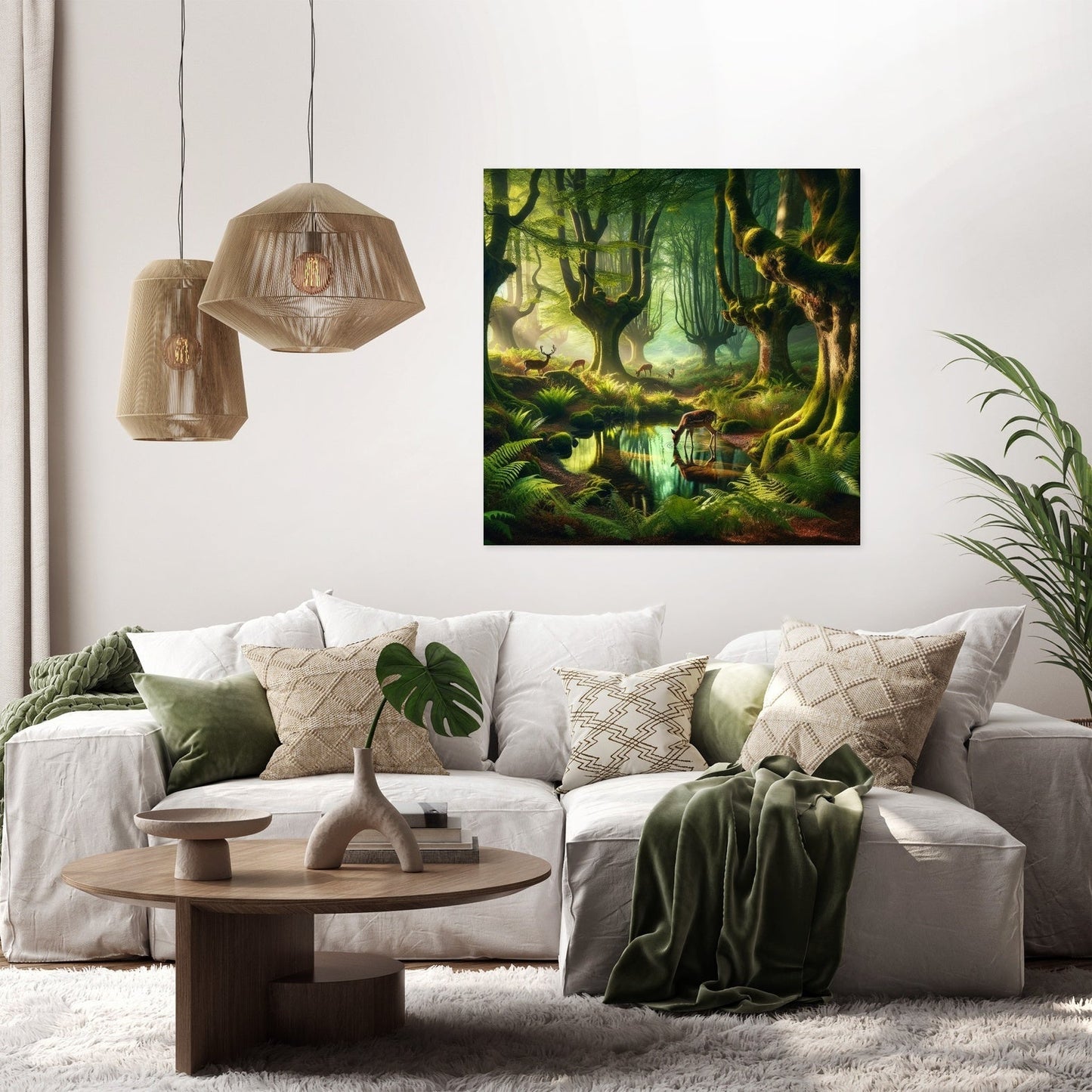 Enchanted Forest Pool Canvas