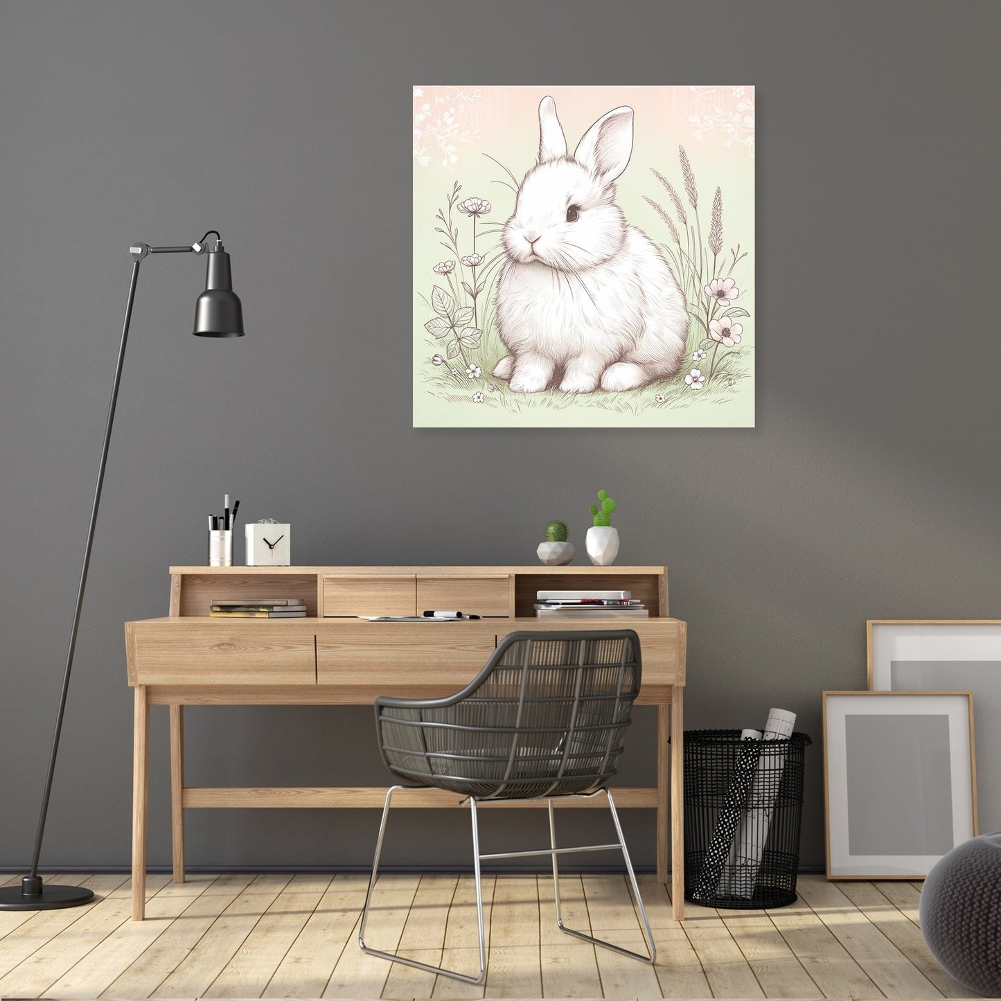 Meadow Rabbit Canvas