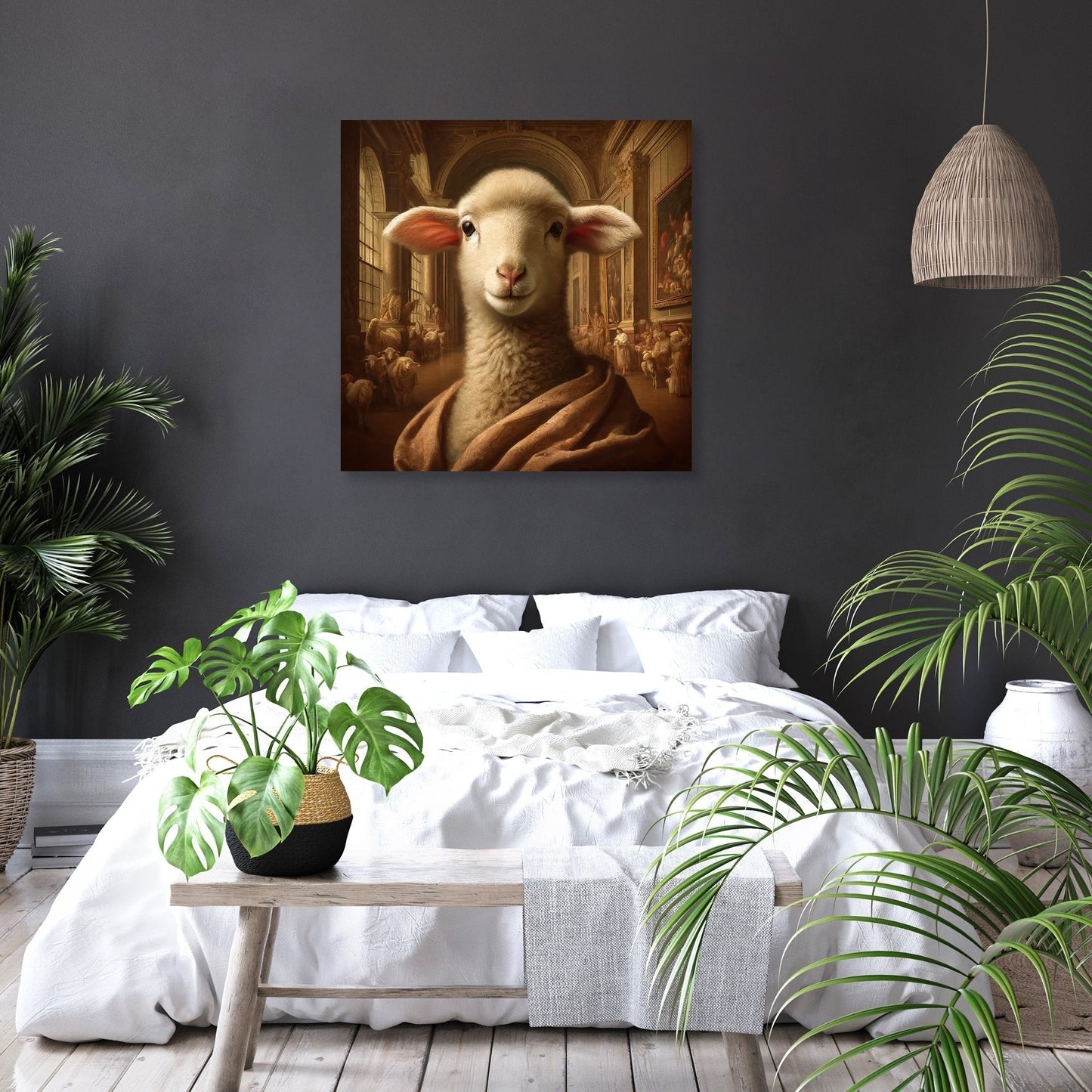 Renaissance Lamb Elegance Canvas