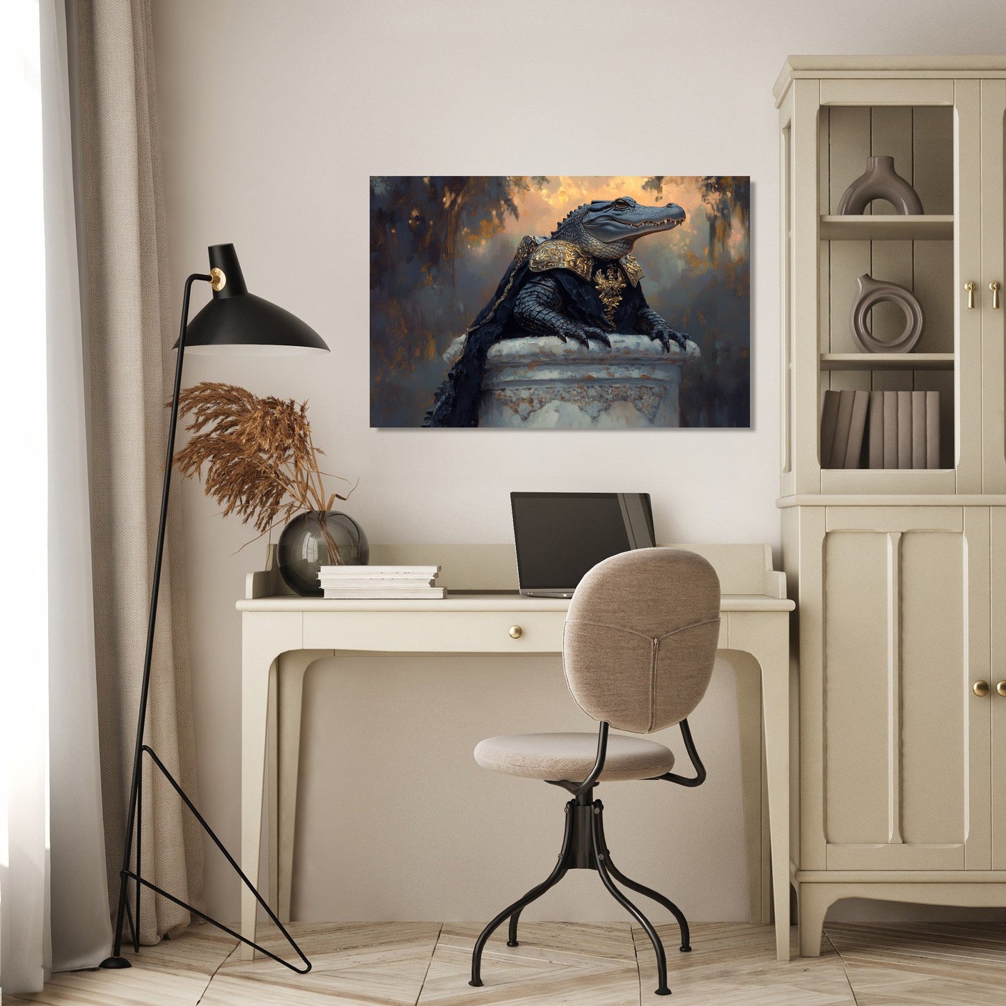 Armoured Alligator Canvas