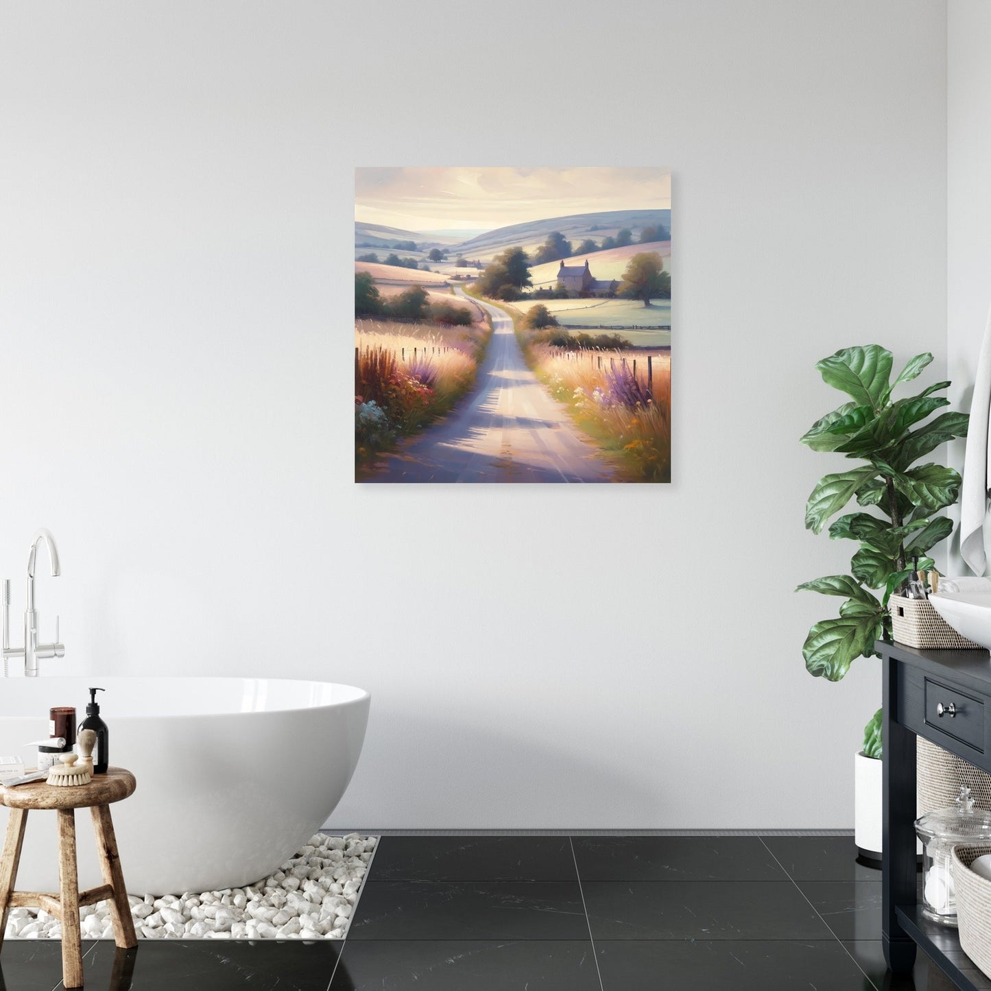 Countryside Road Canvas