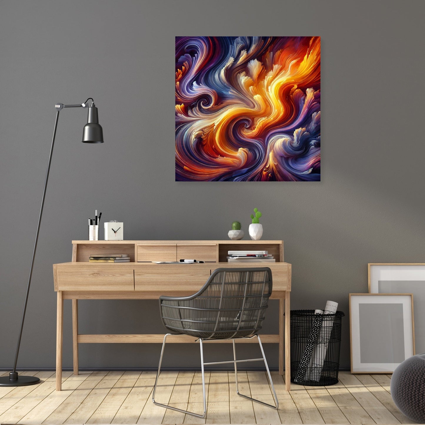 Fluid Motion Swirls Canvas