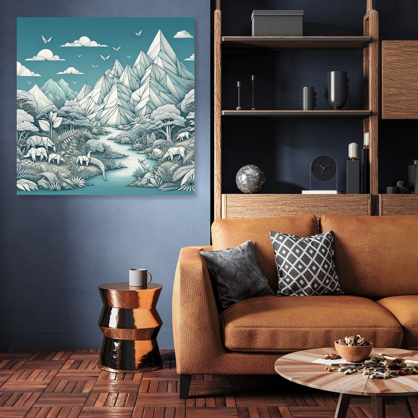 Paper Wilderness Panorama Canvas